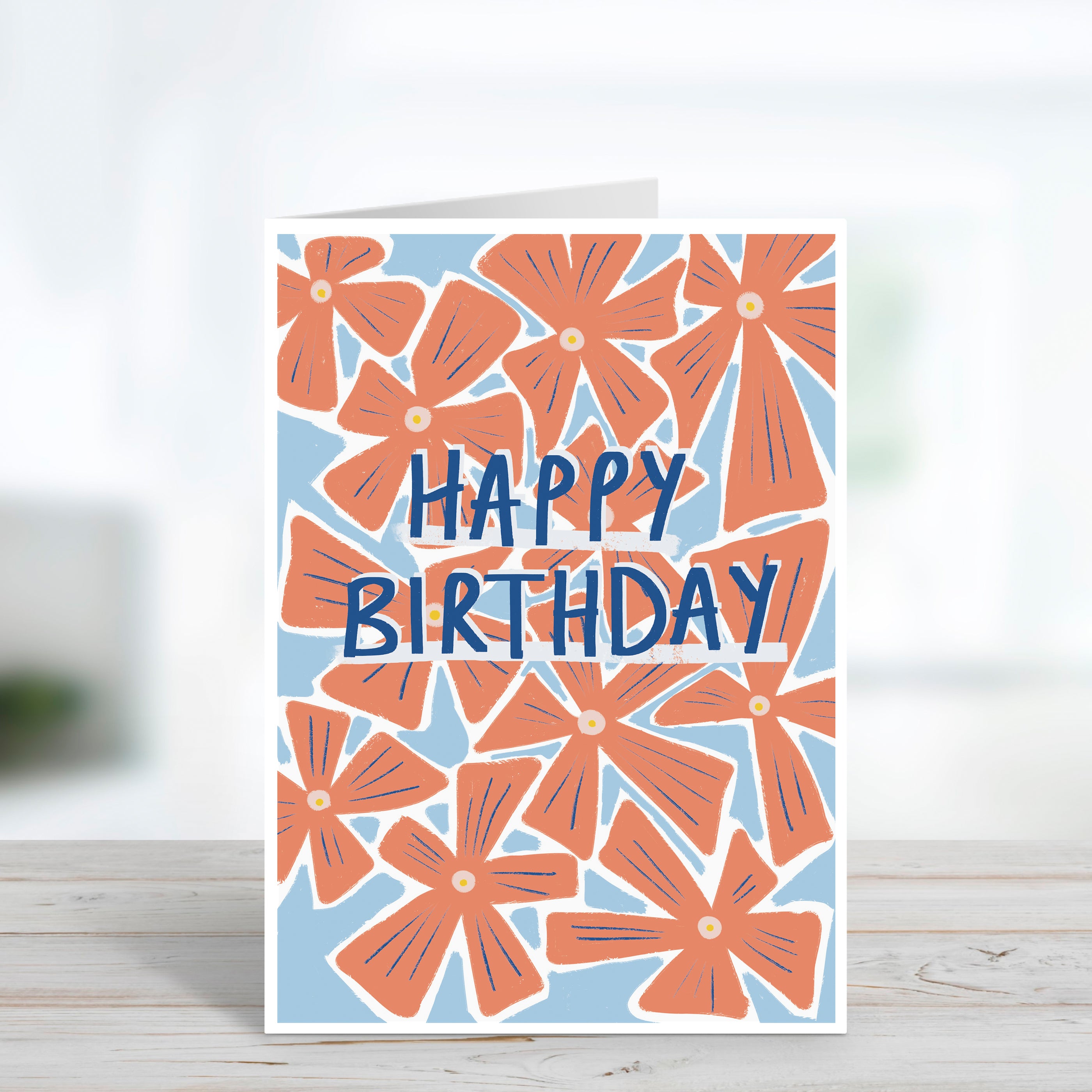 Bright Floral Happy Birthday Card