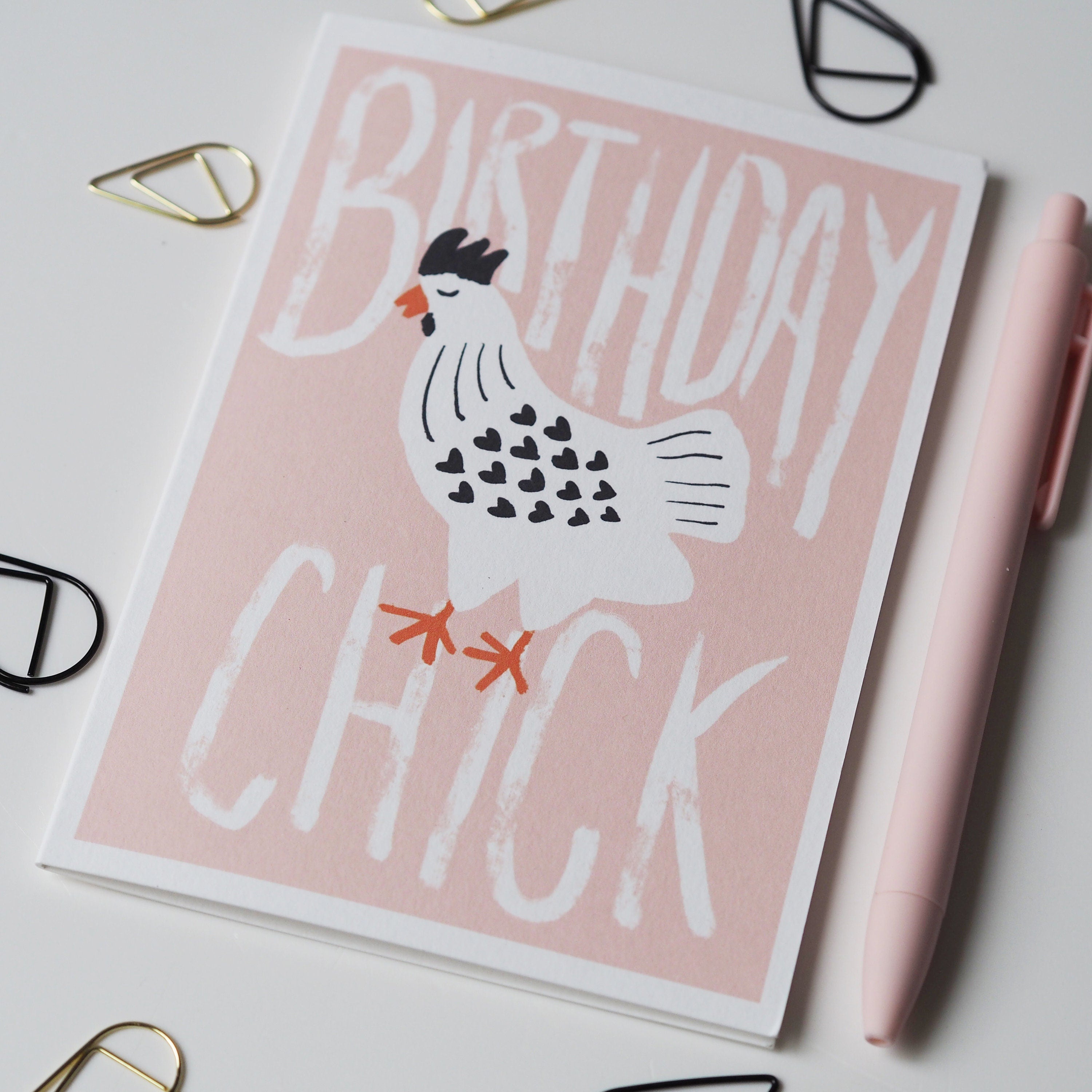Birthday Chick Illustrated Birthday Card