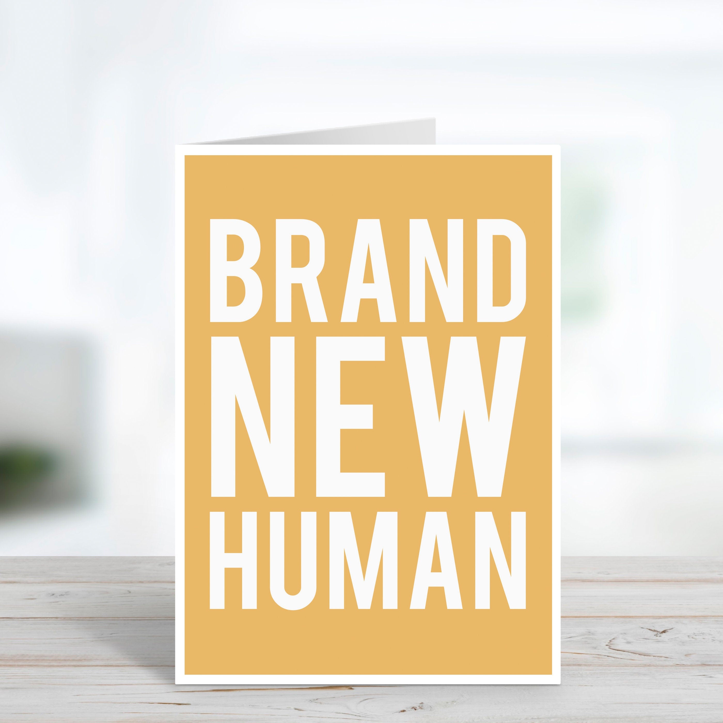 Brand New Human New Baby Card
