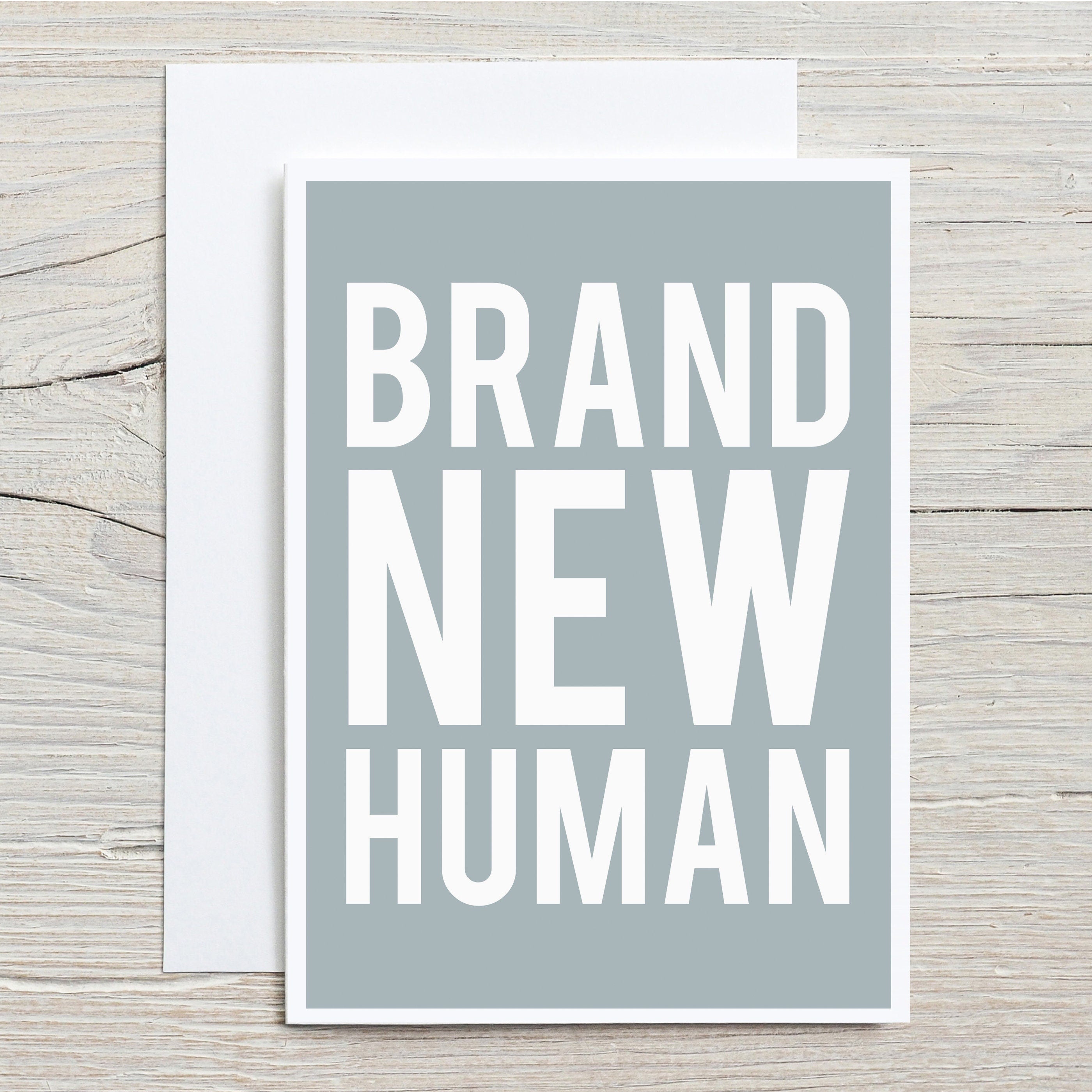 Brand New Human New Baby Card