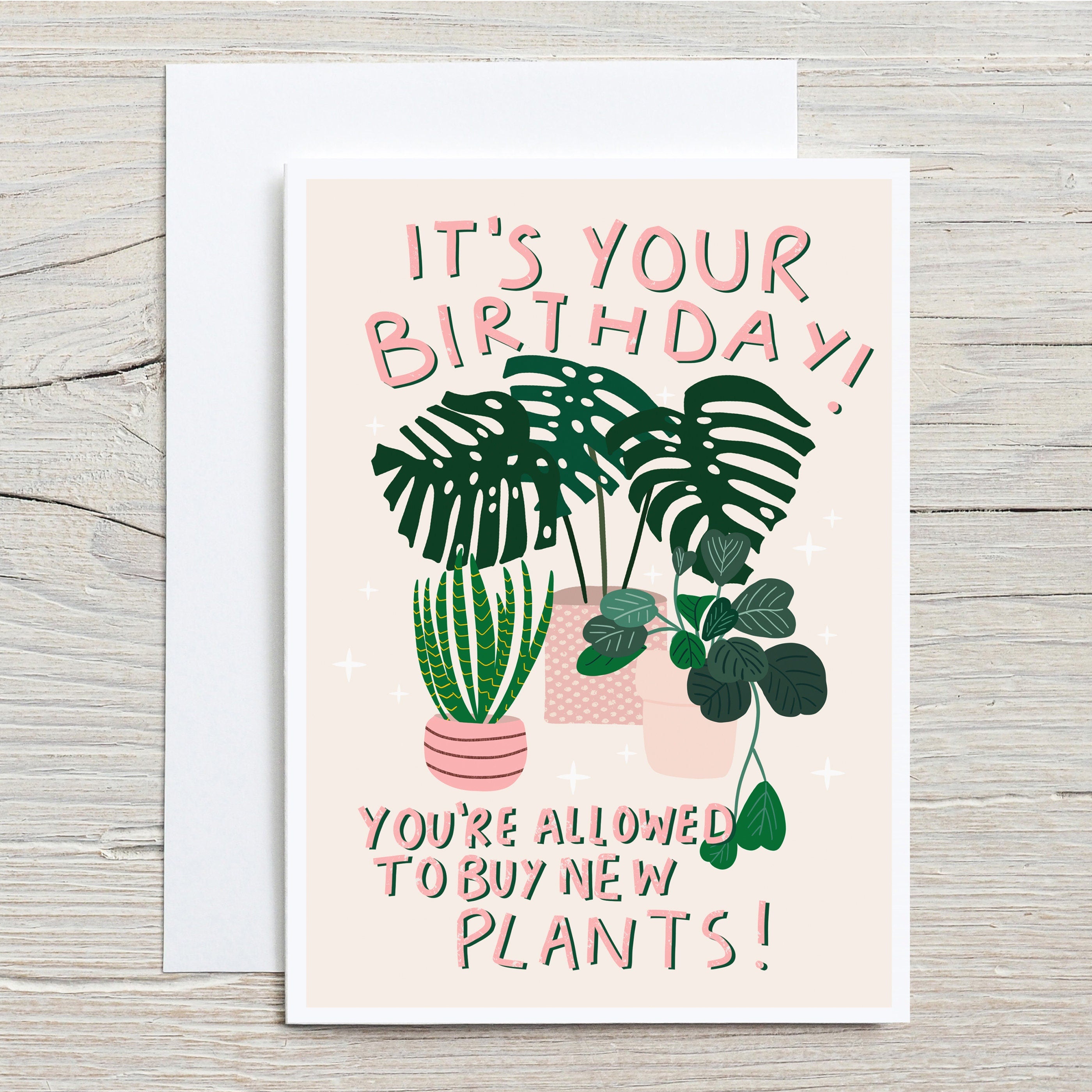 Birthday Card For Plant Lover