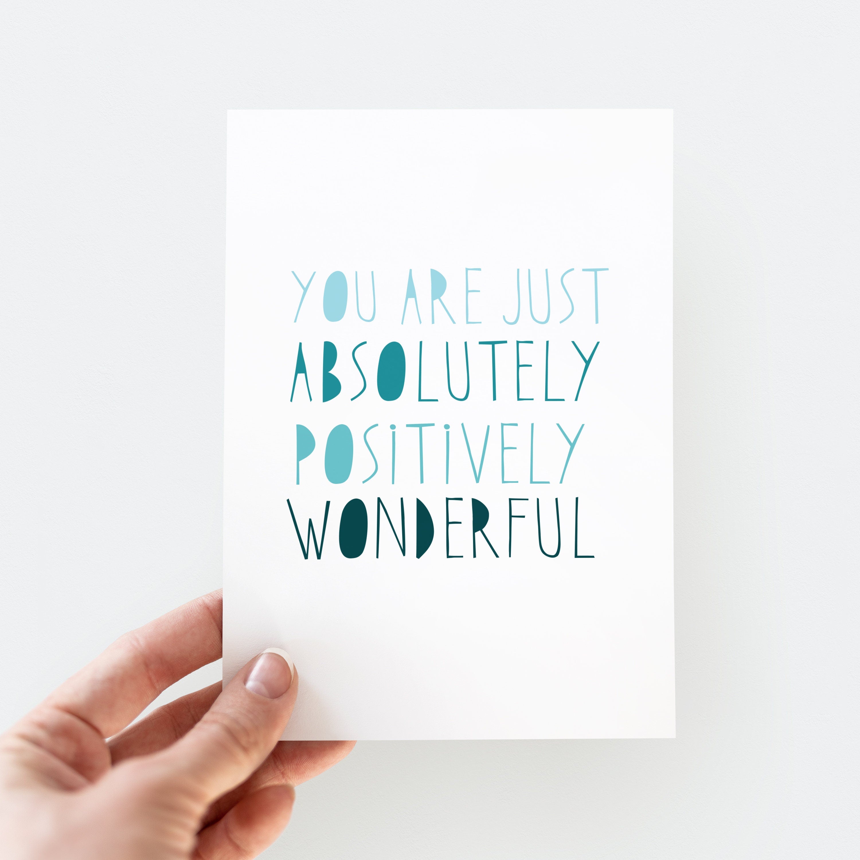 Congratulations Card - Positively Wonderful - Good News Card - Well Done Card