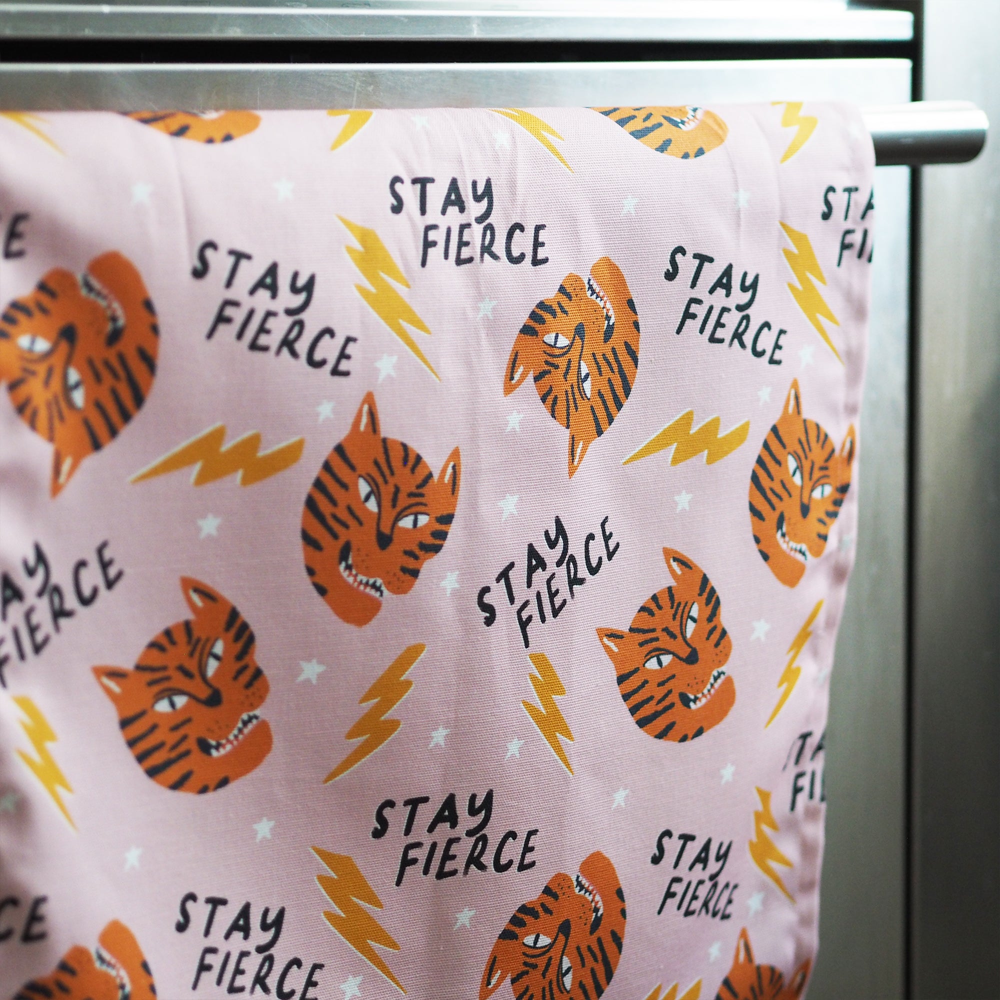 Stay Fierce Tiger Decorative Tea Towel