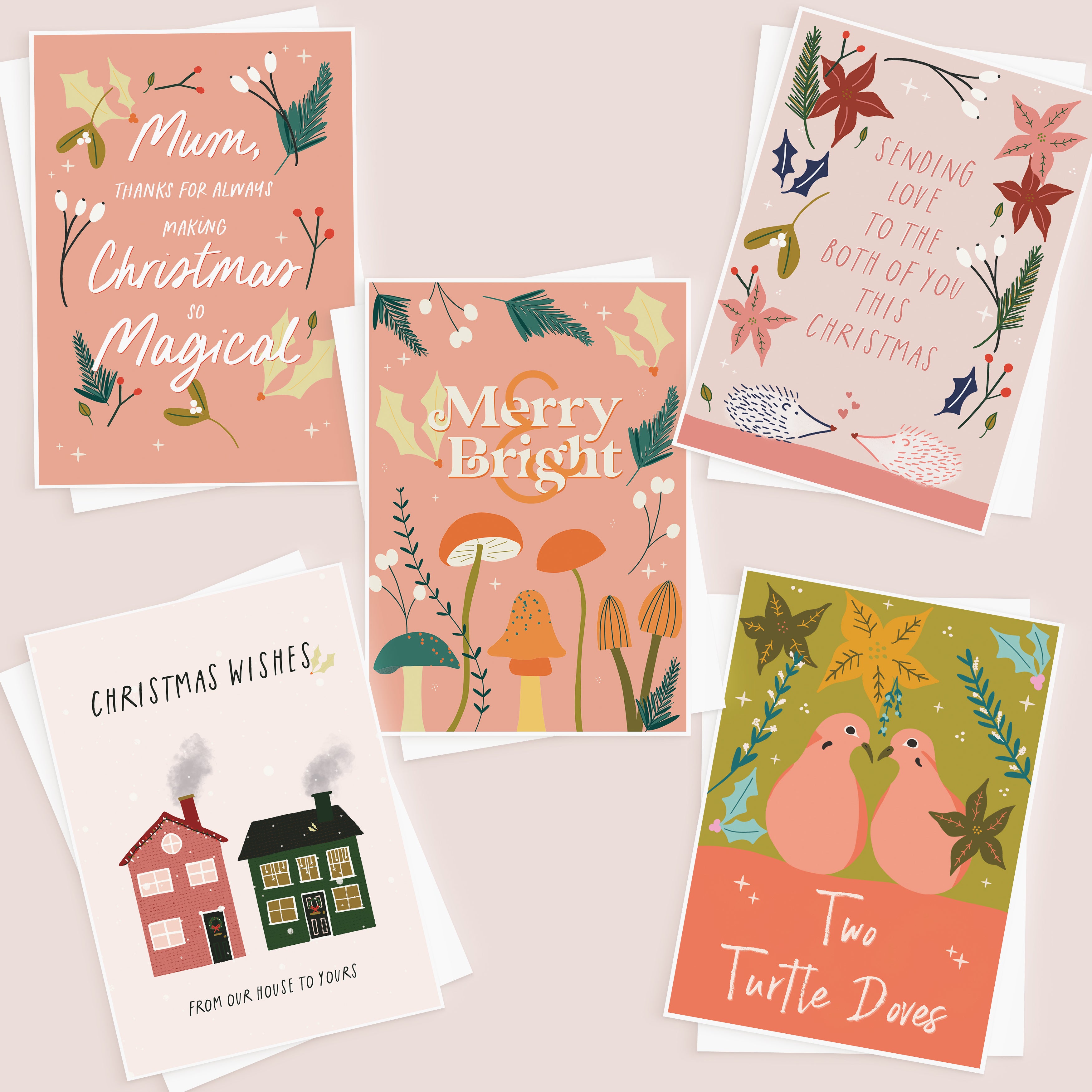Merry & Bright Christmas Card Pack