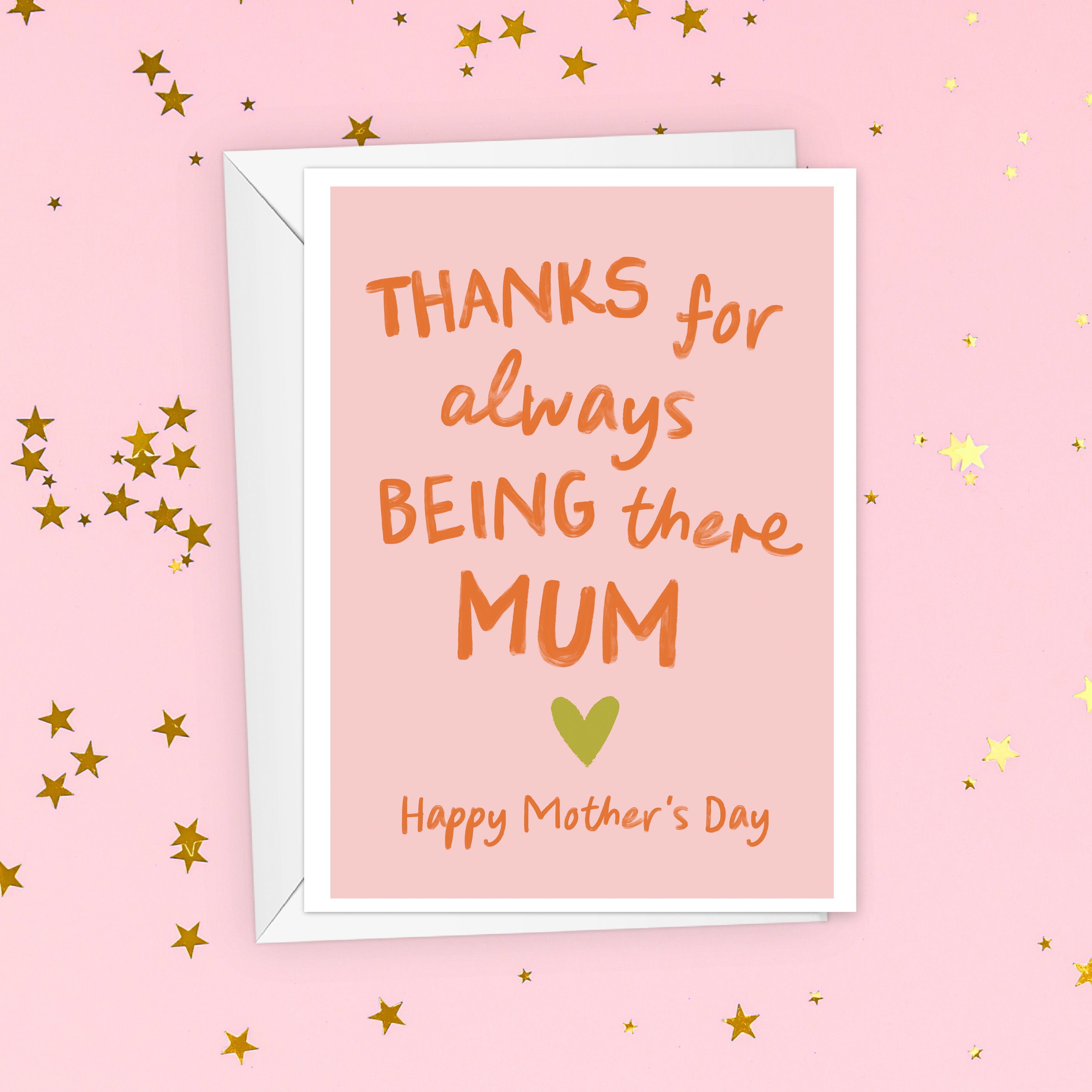 Thanks For Always Being There Mum Mother's Day Card
