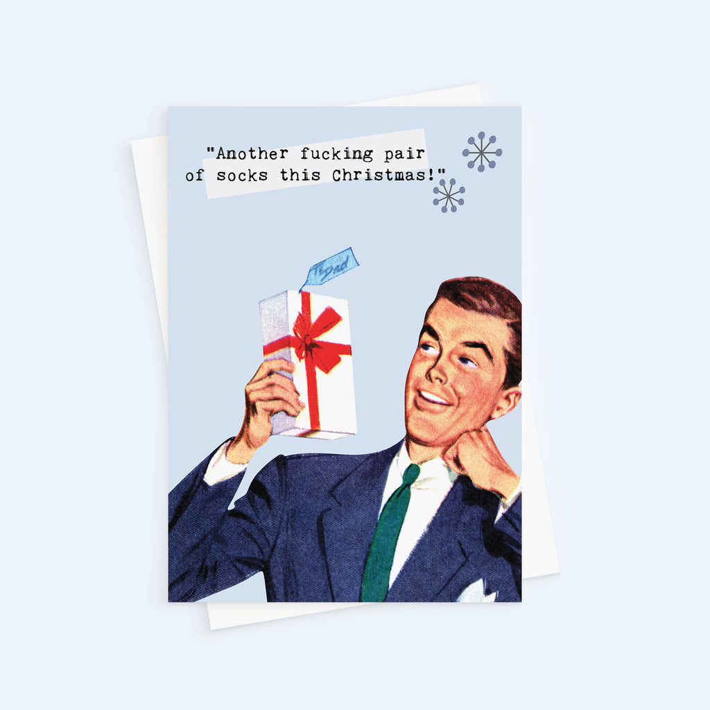 Retro Rude Christmas Card Pack