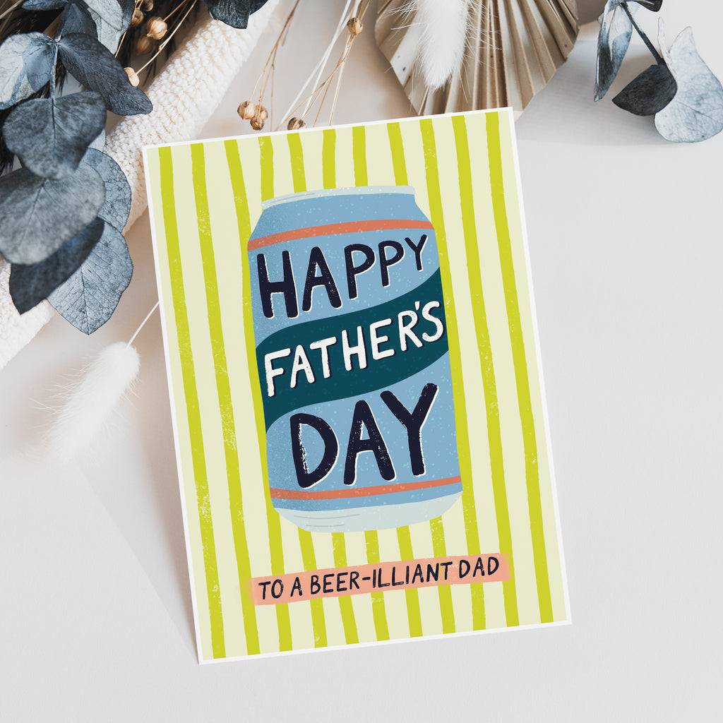 Funny Beer Pun Father's Day Card For Dad