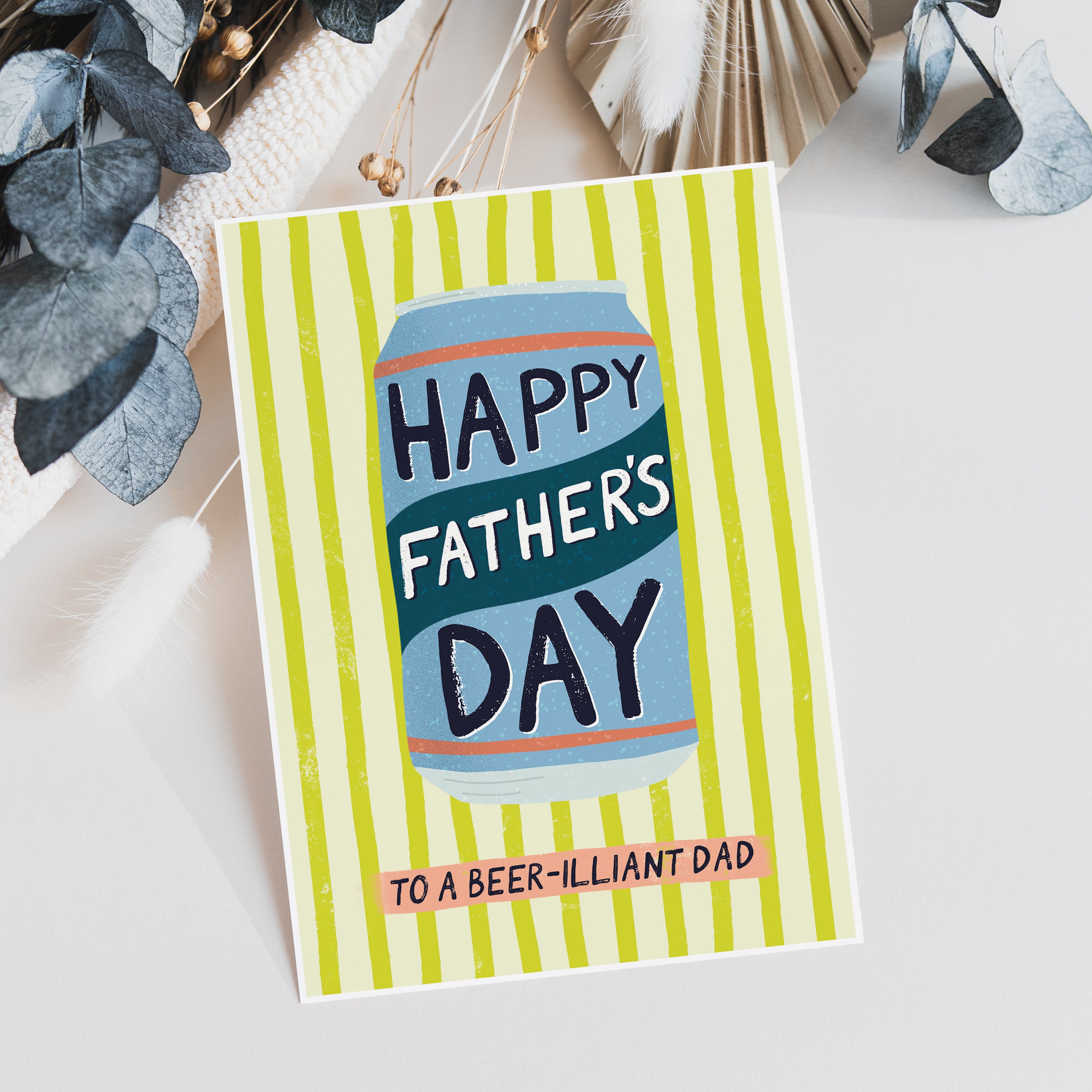 Funny Beer Pun Father's Day Card For Dad