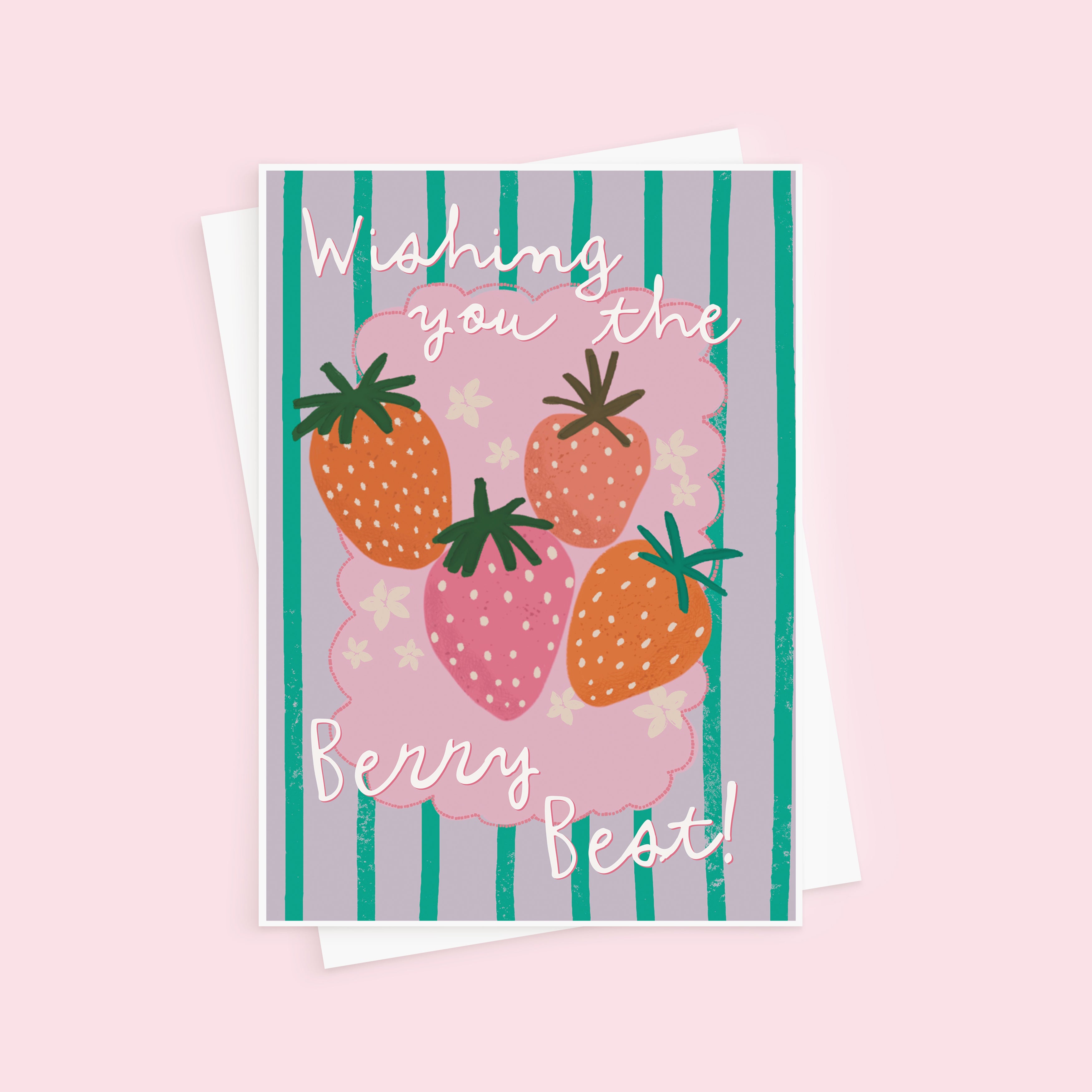 Wishing You The Berry Best Good Luck Card