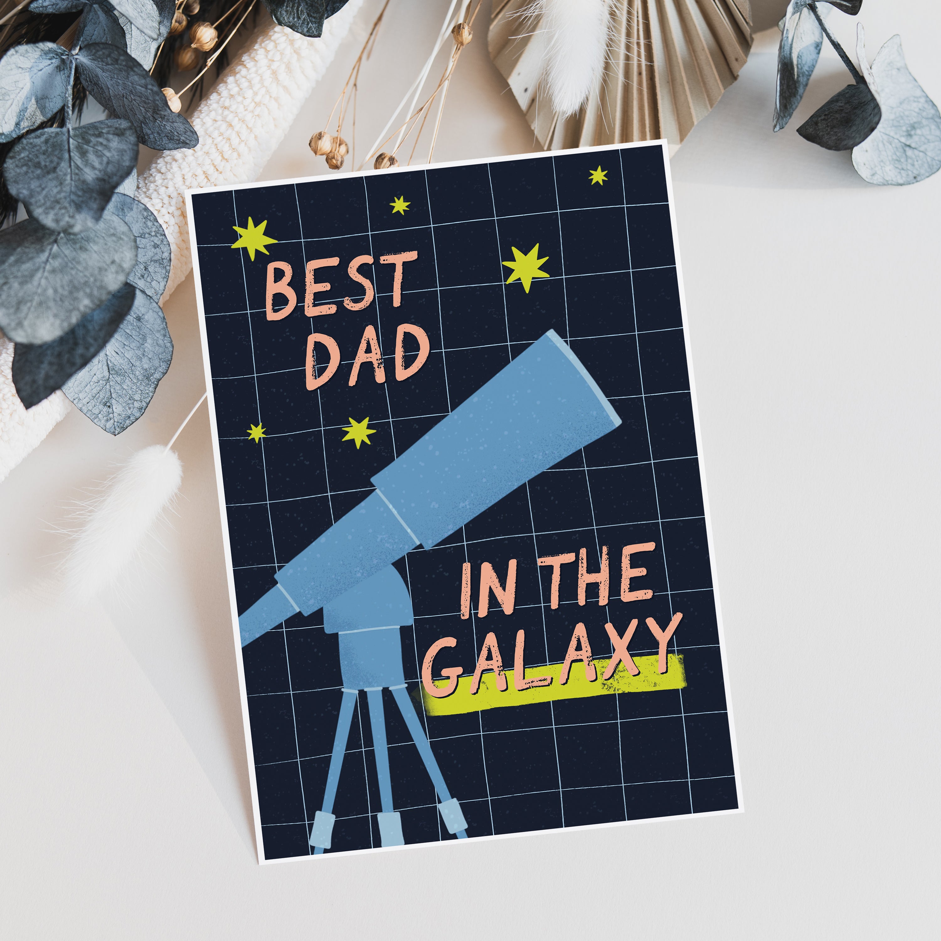 Best Dad In The Galaxy Father's Day Card