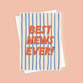 Best News Ever Congratulations Card