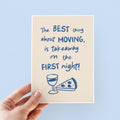 Best Thing About Moving New Home Card
