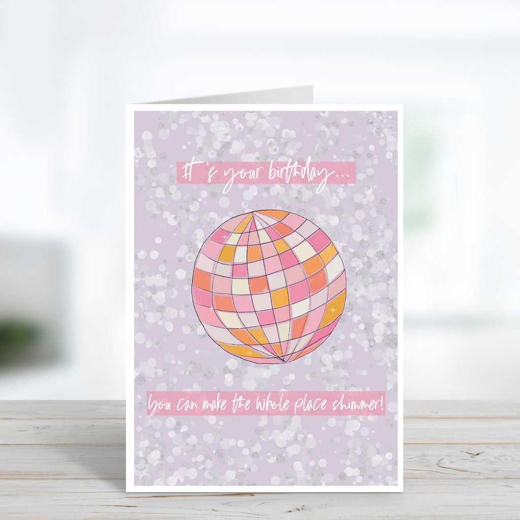 Shimmer Birthday Card for Swifties