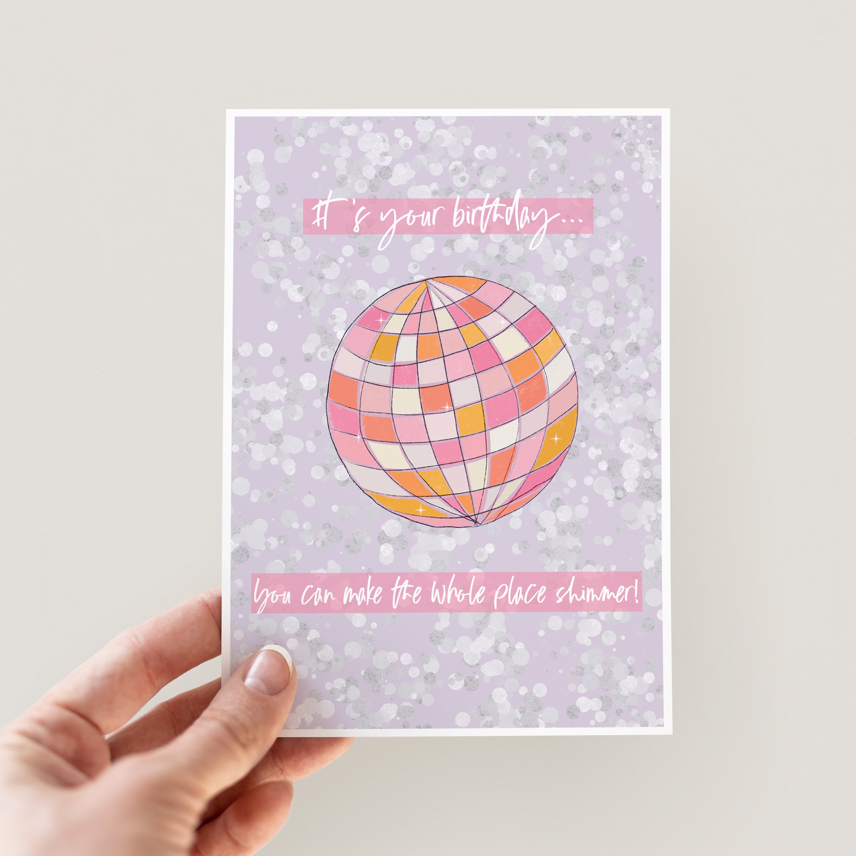 Shimmer Birthday Card for Swifties