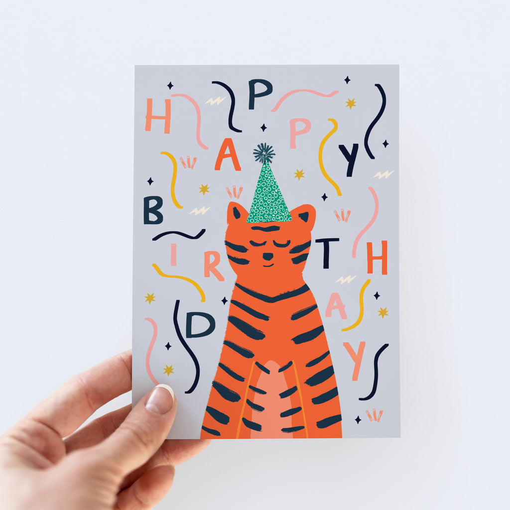 Kids Tiger Birthday Card