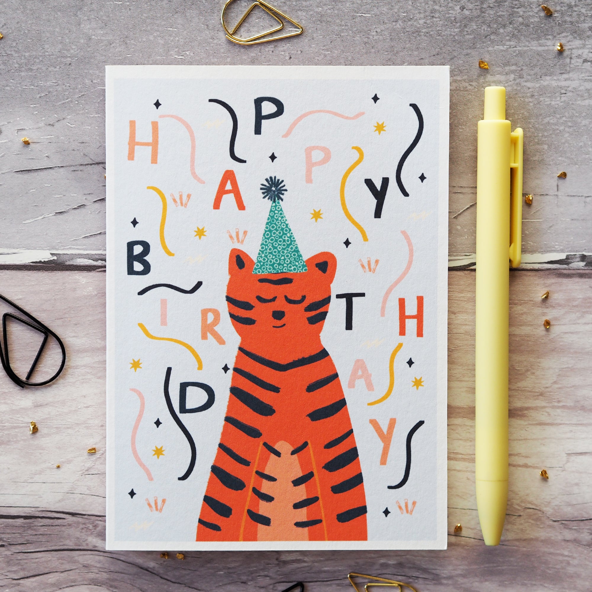 Kids Tiger Birthday Card