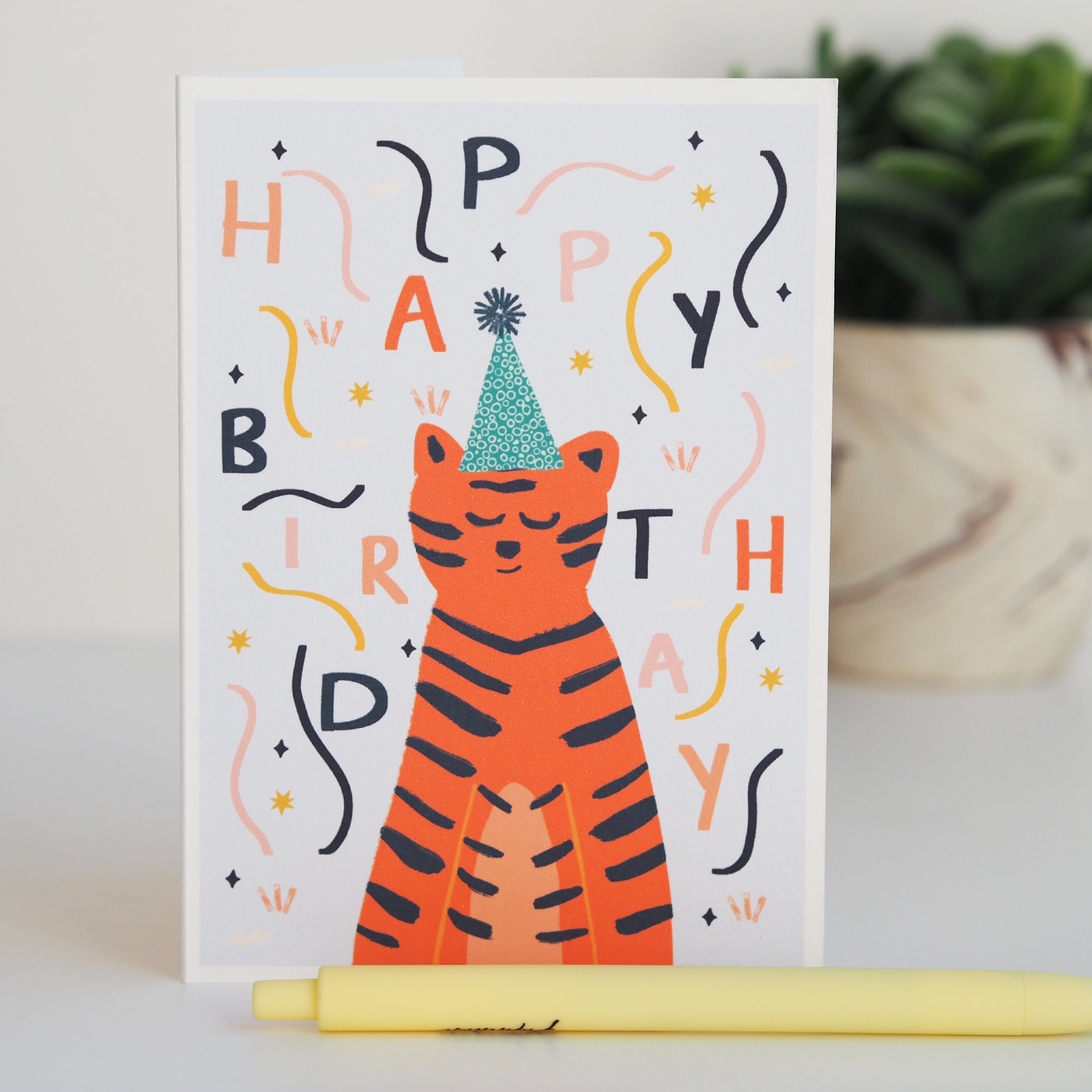 Kids Tiger Birthday Card