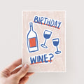Illustrated Birthday Wine Card