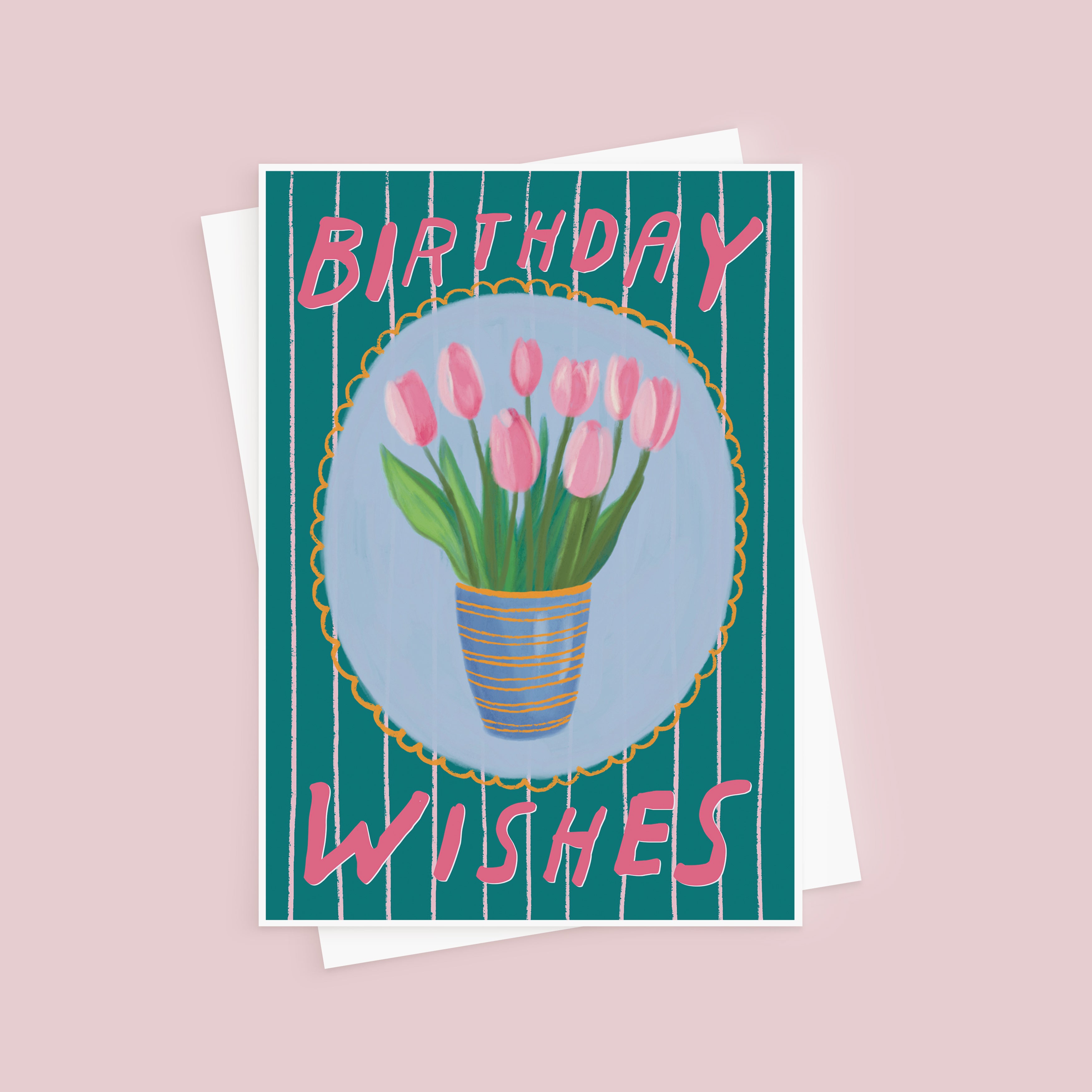 Birthday Wishes Tulips Birthday Card