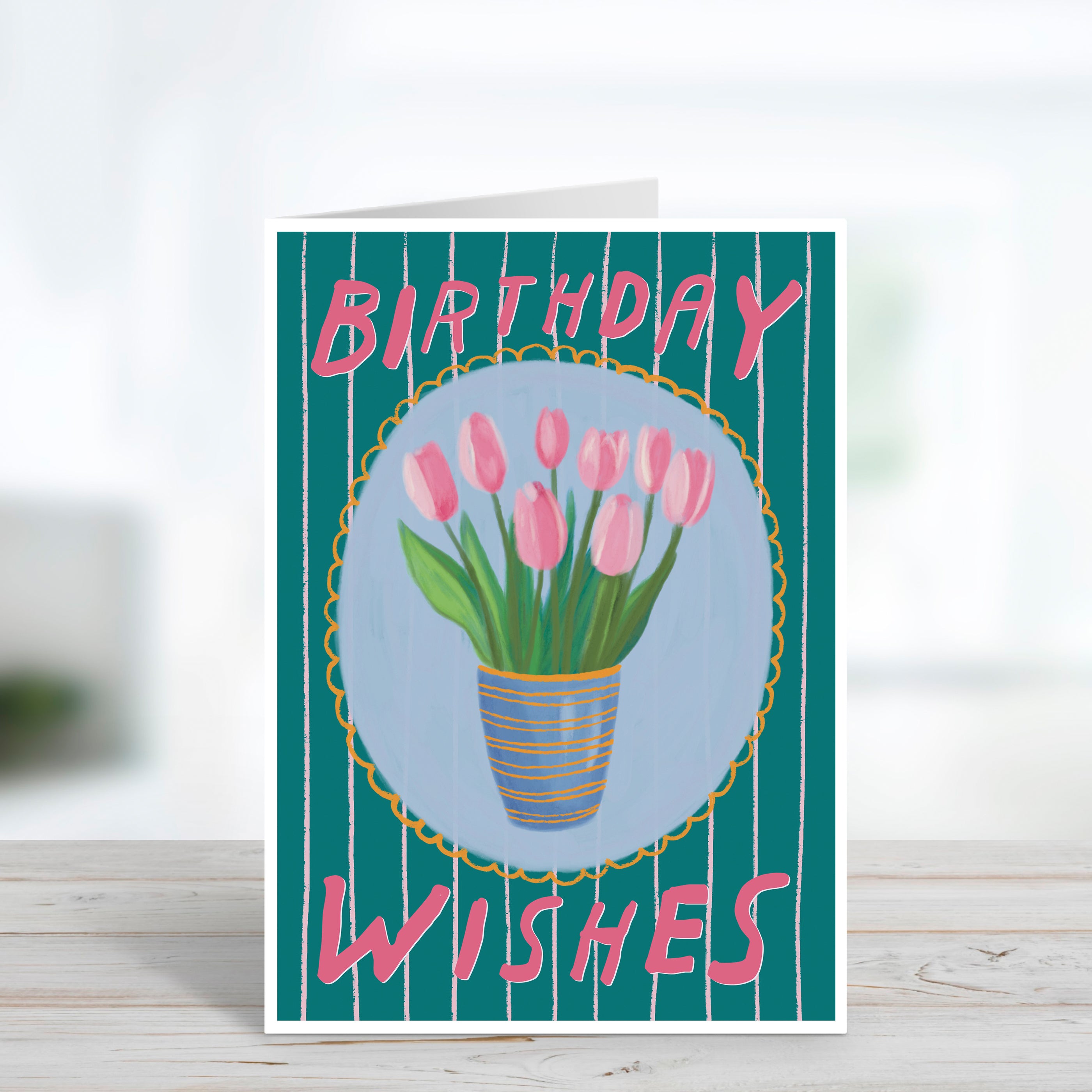 Birthday Wishes Tulips Birthday Card