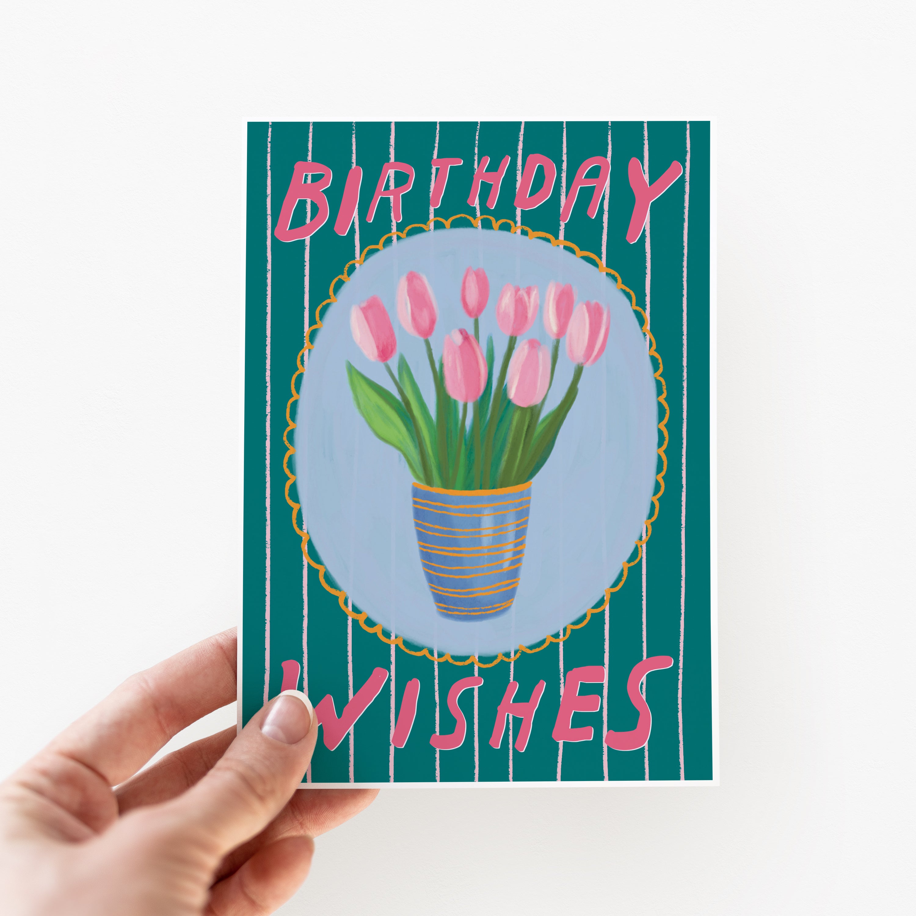 Birthday Wishes Tulips Birthday Card