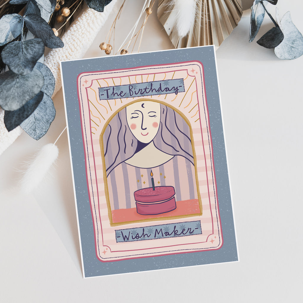 The Birthday Wish Maker Tarot Style Birthday Card