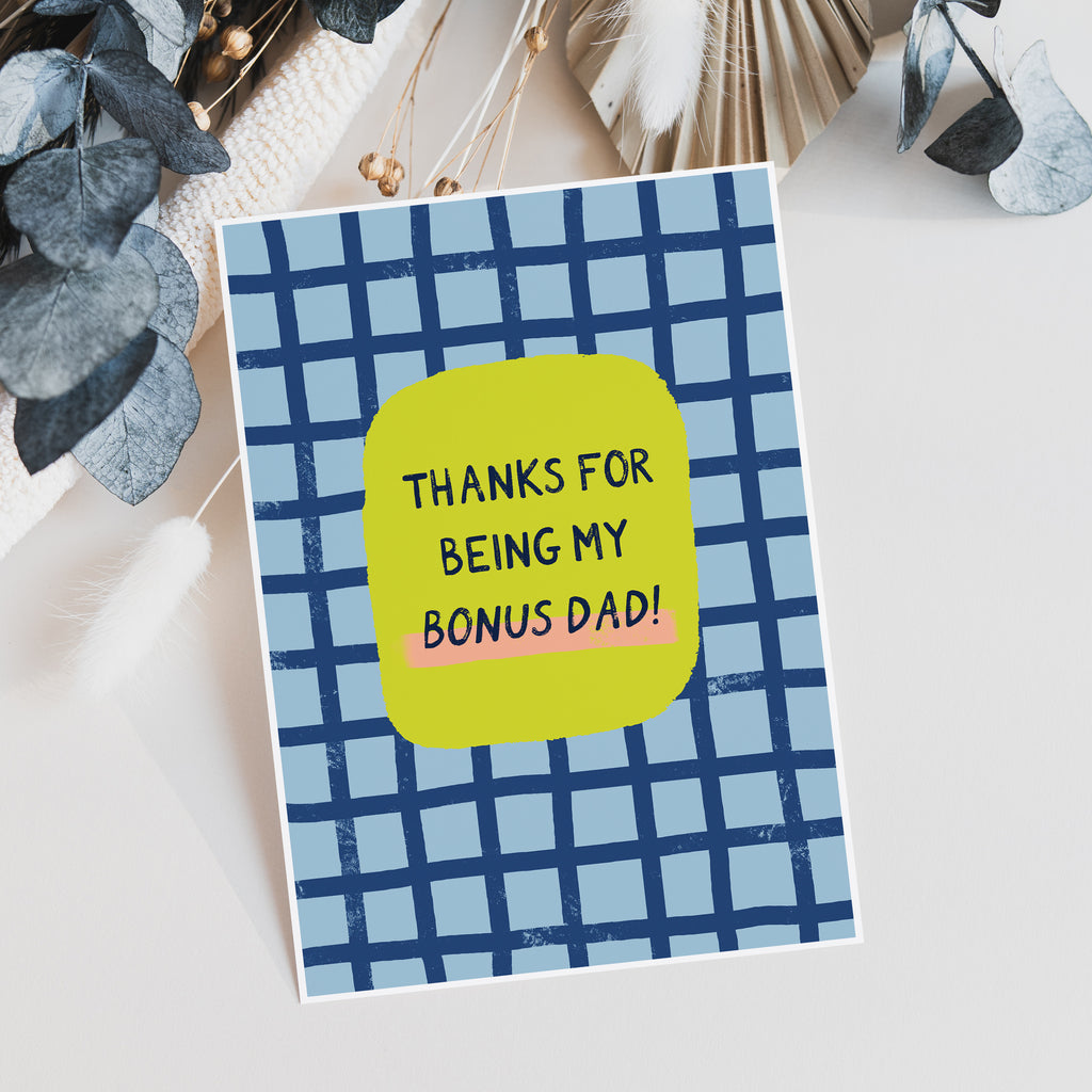 Bonus Dad Father's Day Card For Step Dad