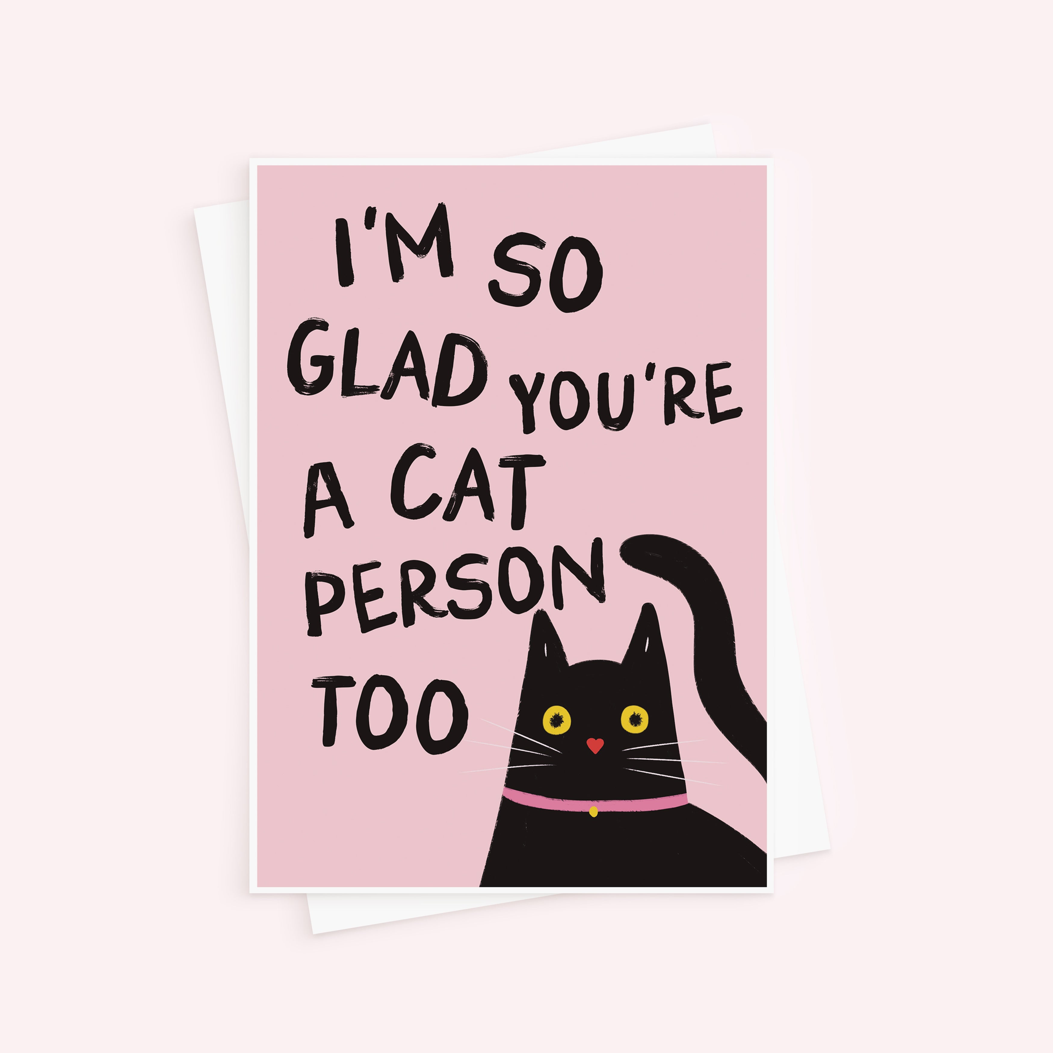 Funny Cat Person Too Valentine's Day Card