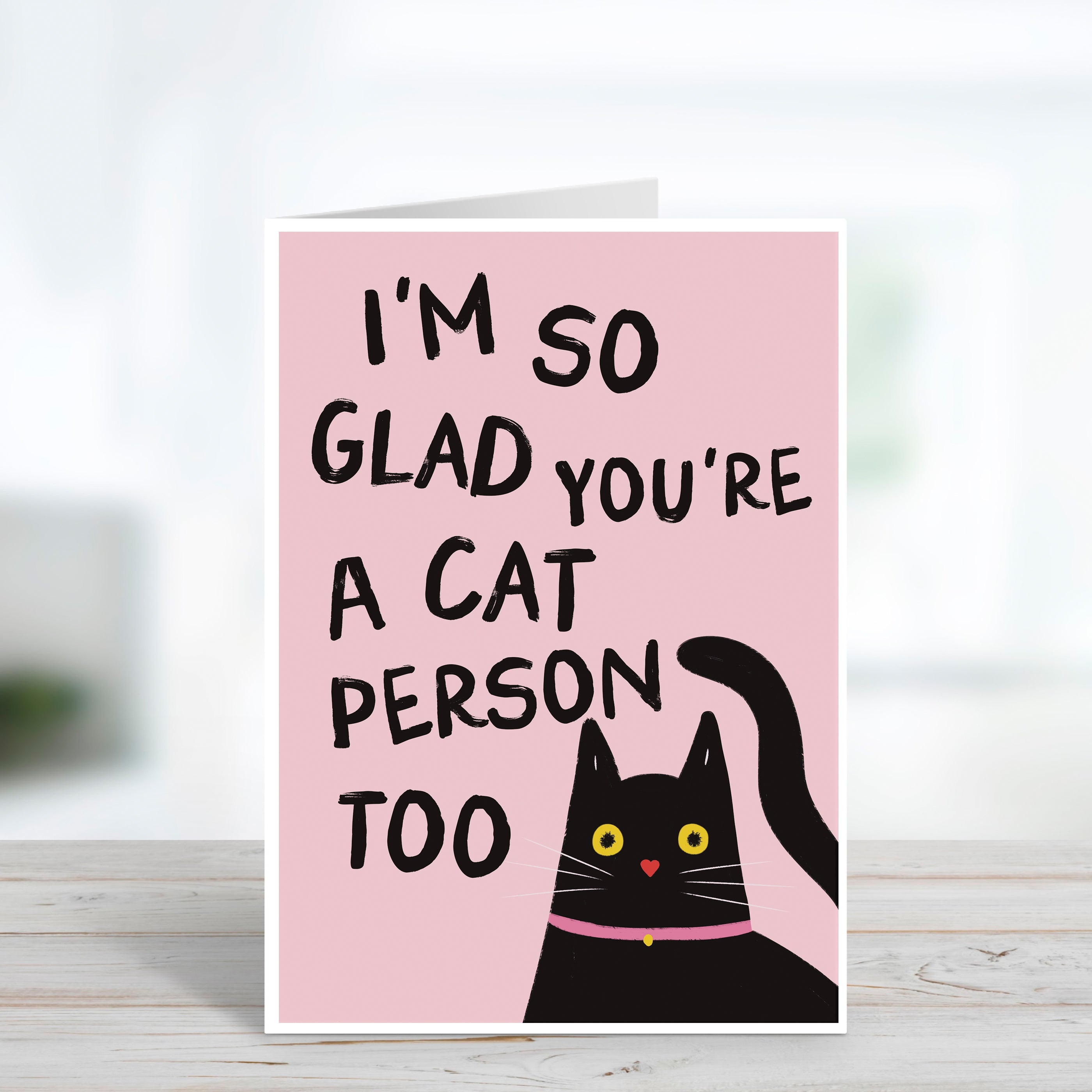 Funny Cat Person Too Valentine's Day Card