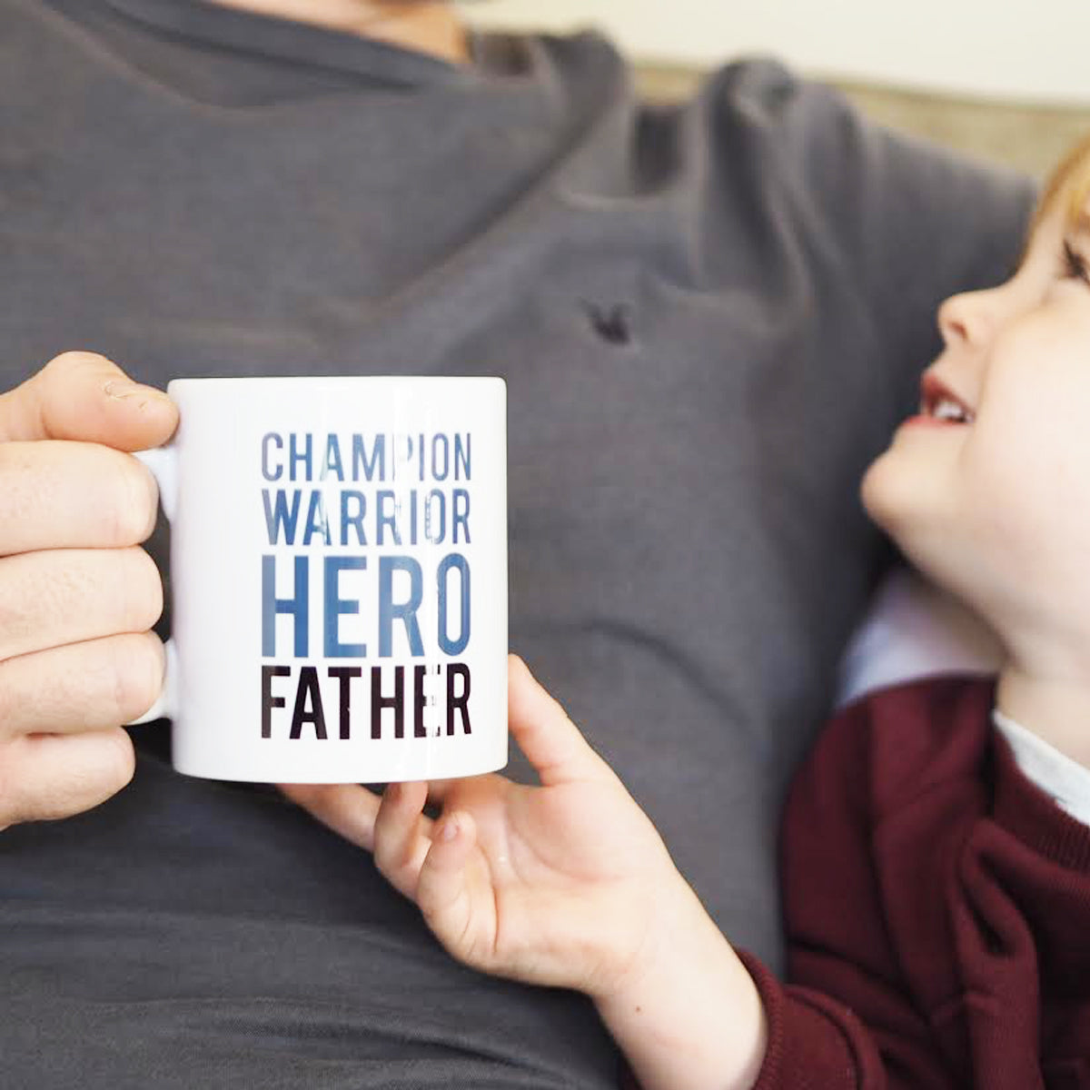 Champion, Warrior, Hero Father Mug - Father's Day Mug - Mug For Dad