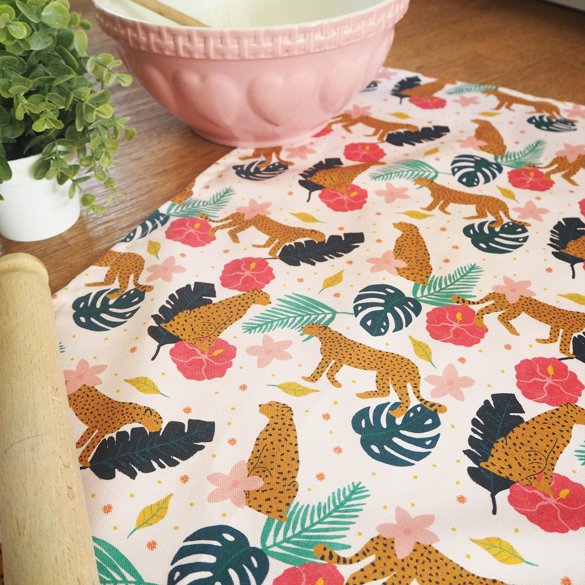 Jungle Cheetahs Decorative Tea Towel