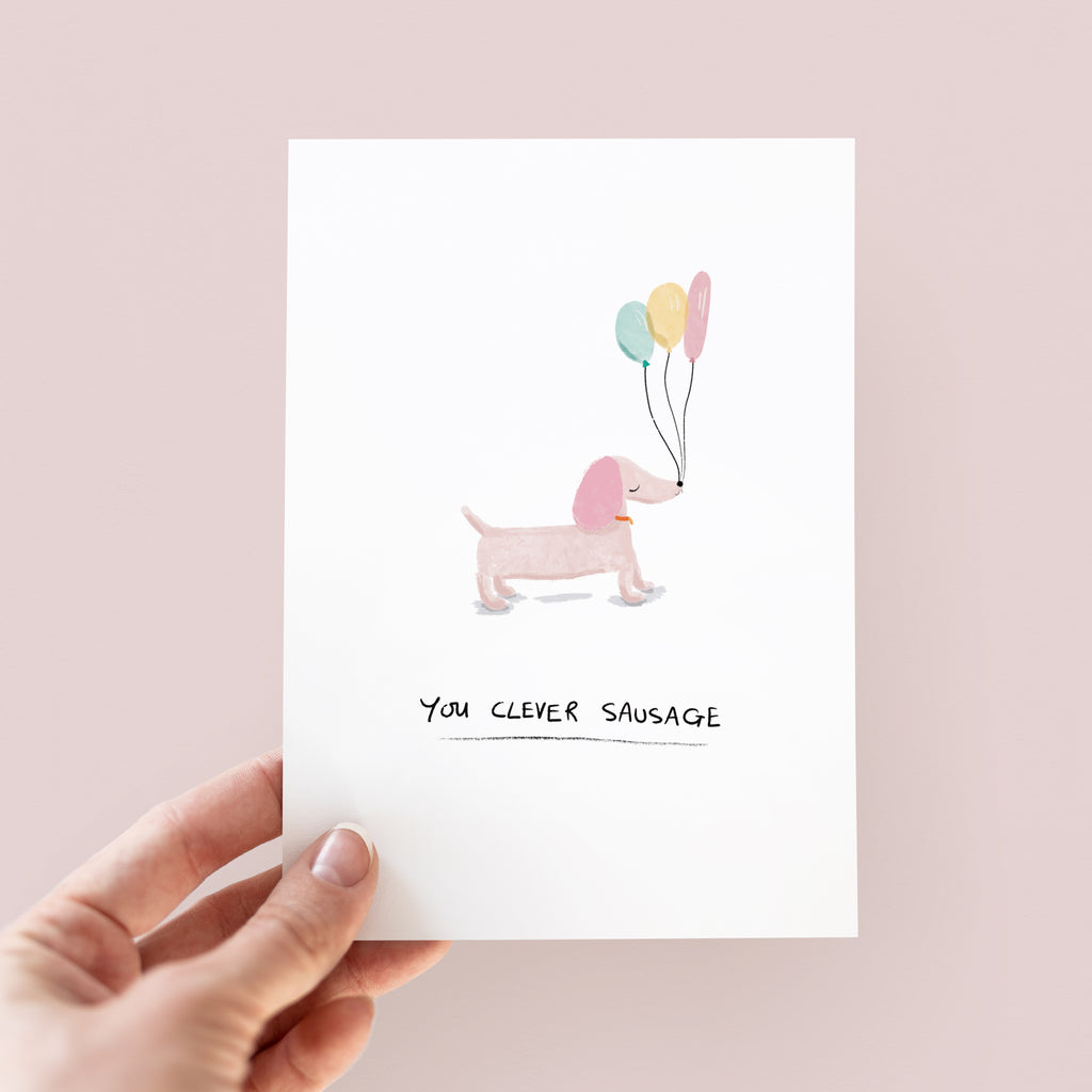 Clever Sausage Congratulations Card