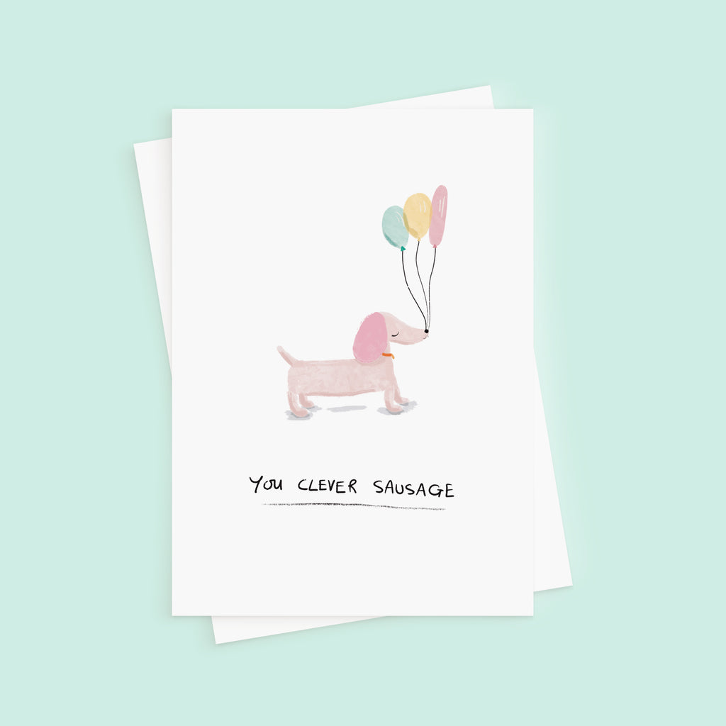 Clever Sausage Congratulations Card