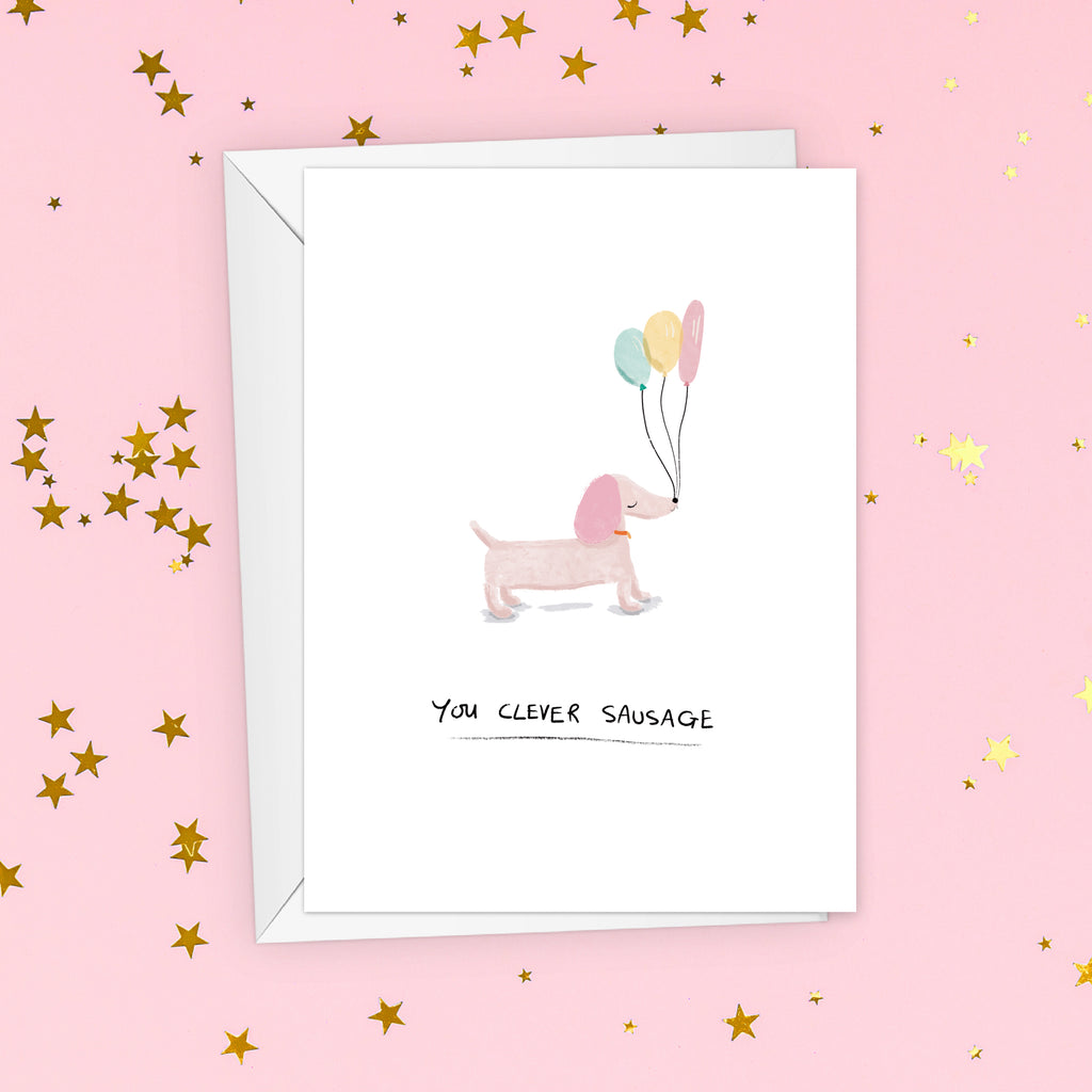 Clever Sausage Congratulations Card
