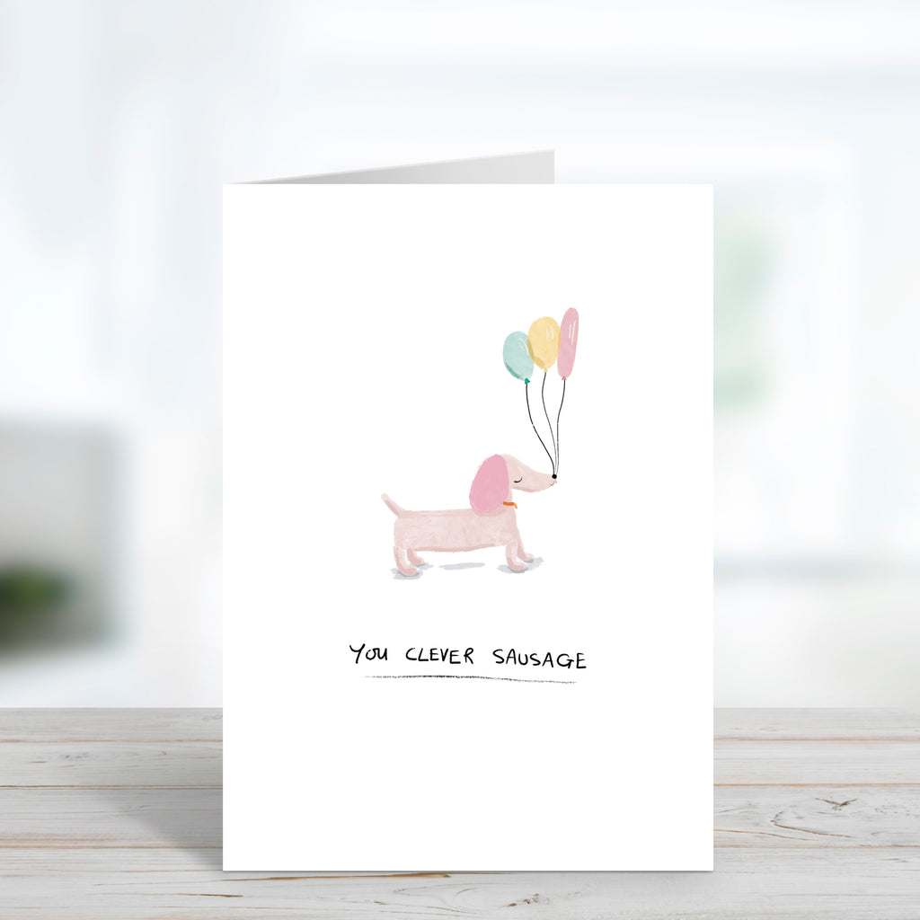 Clever Sausage Congratulations Card