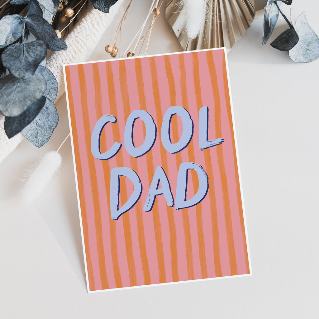 Cool Dad Stripes Father's Day Card