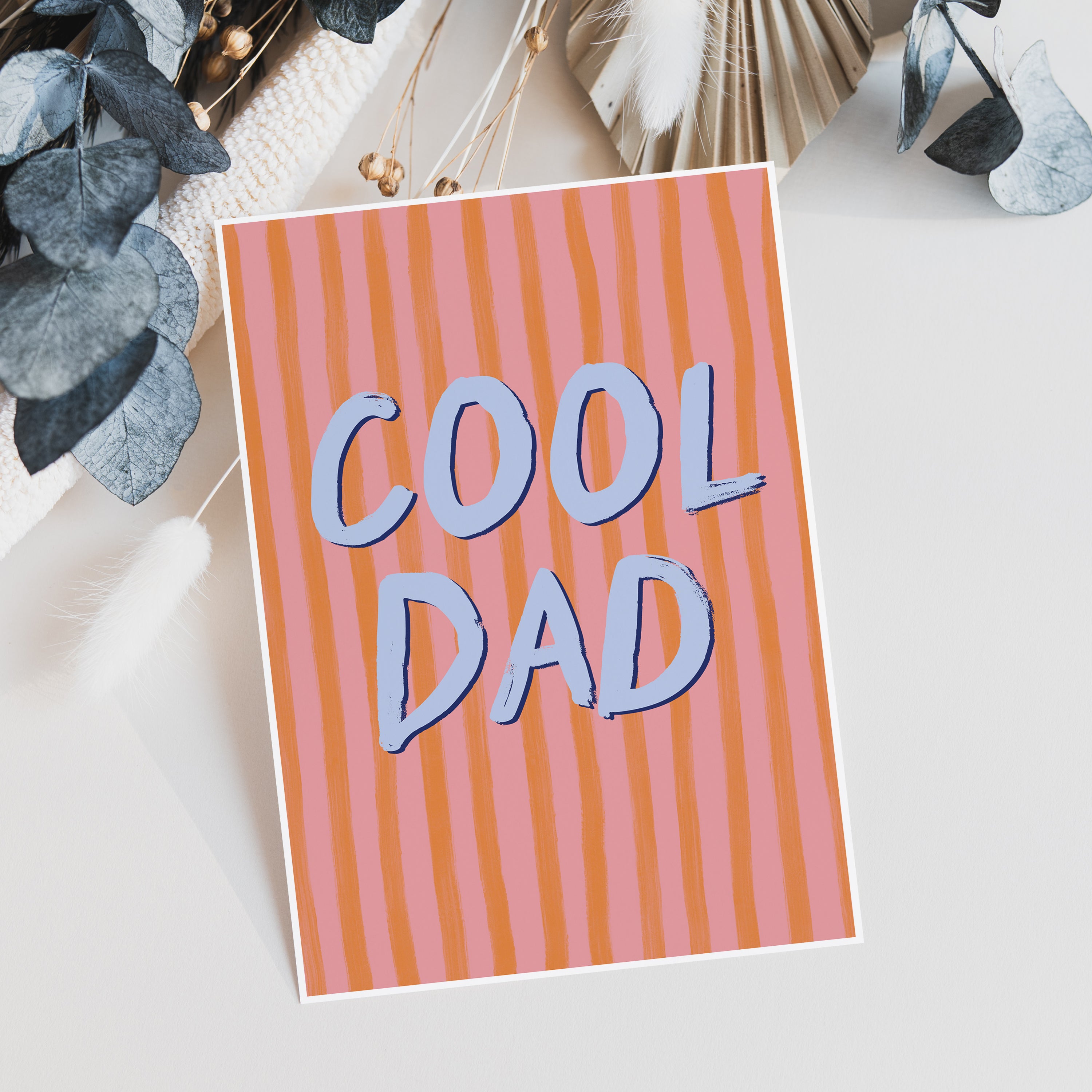 Cool Dad Stripes Father's Day Card