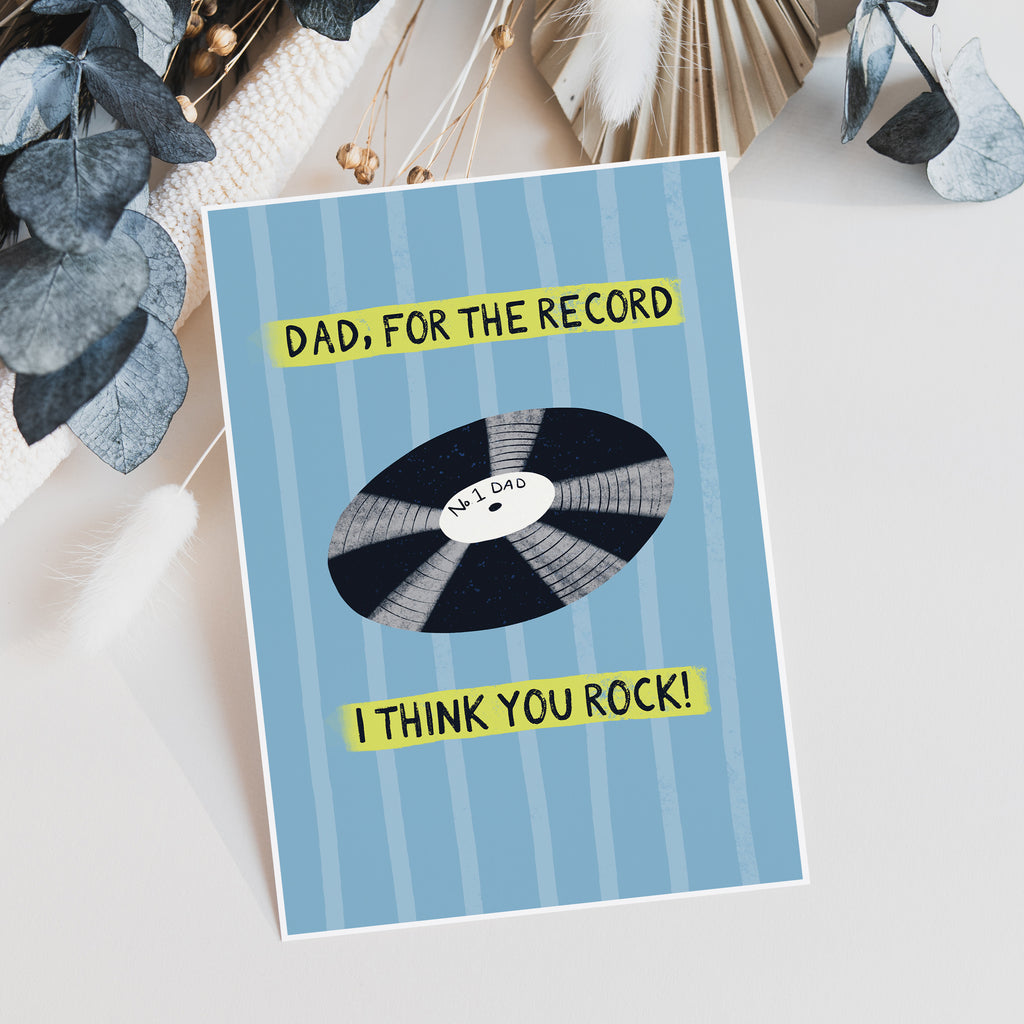 You Rock Father's Day Card For Dad