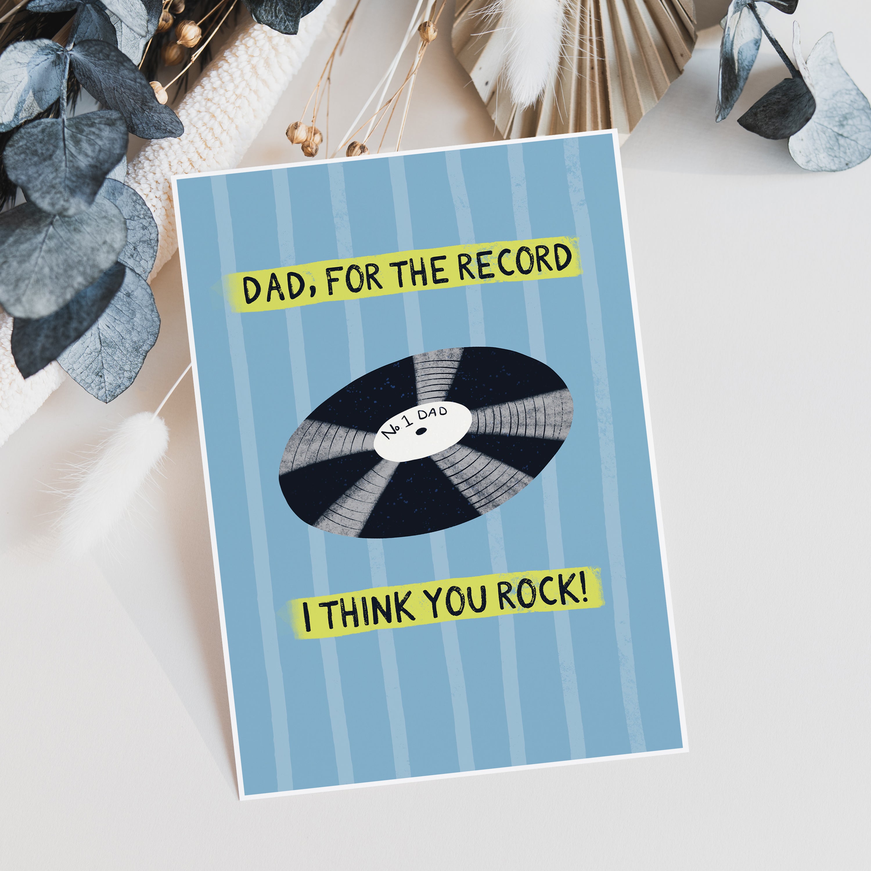 You Rock Father's Day Card For Dad