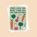 Gardening Card For Dad - Veg Patch
