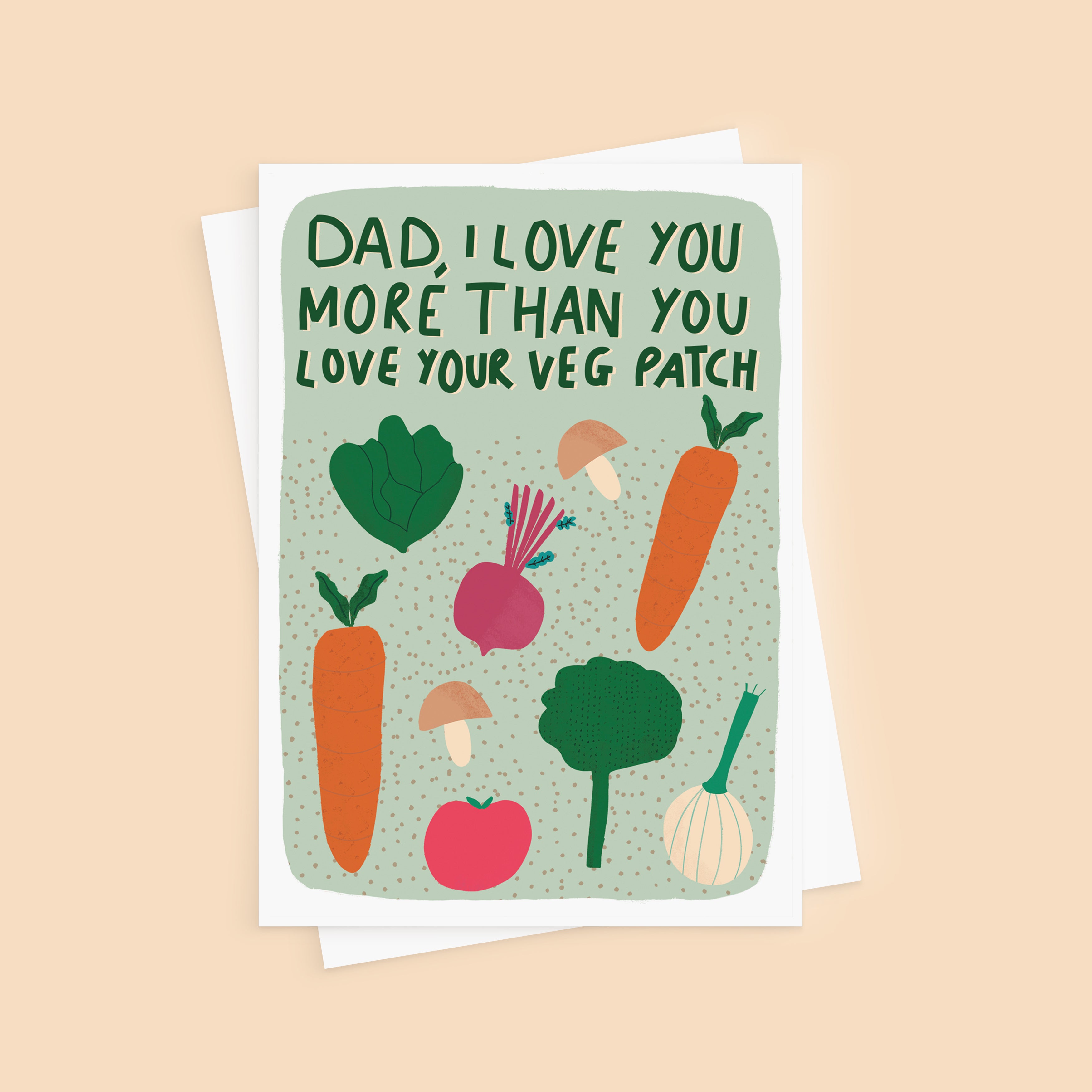 Gardening Card For Dad - Veg Patch