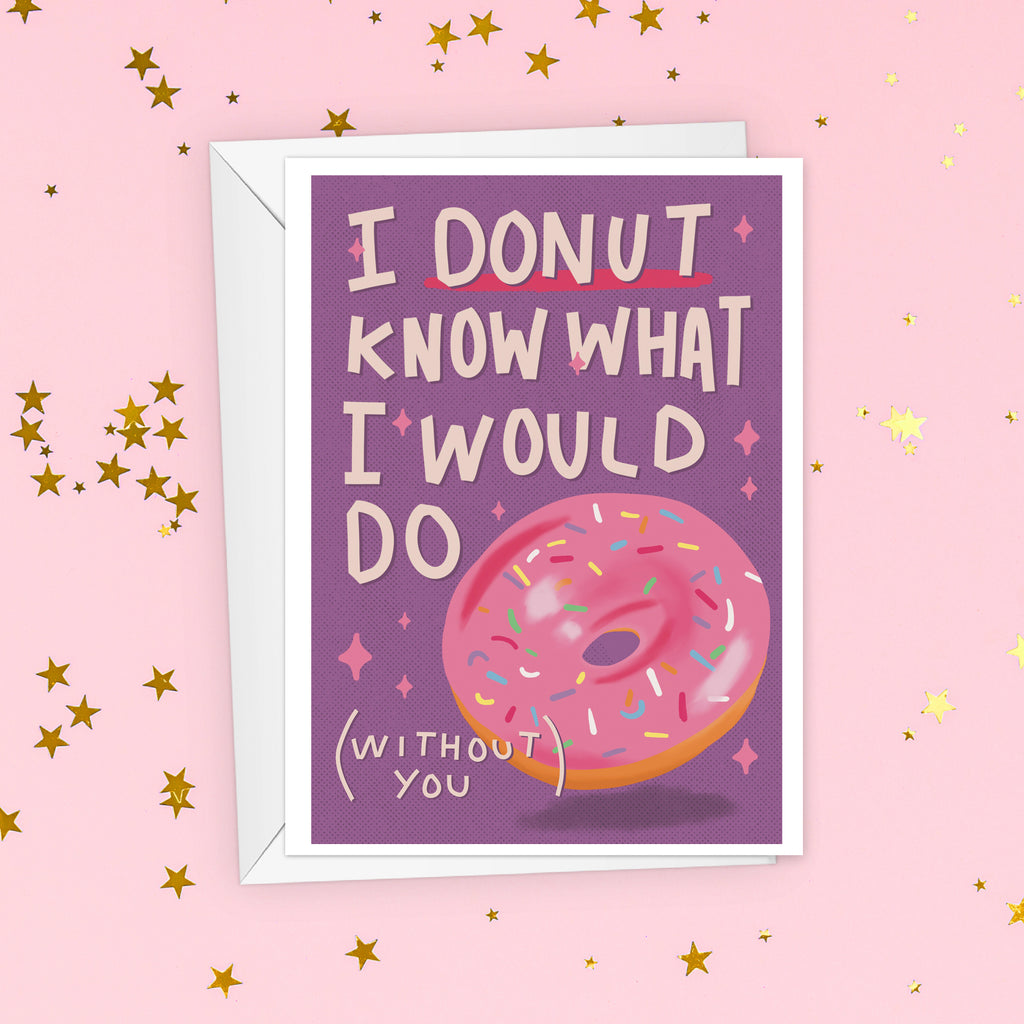 Donut Pun Thank You Card