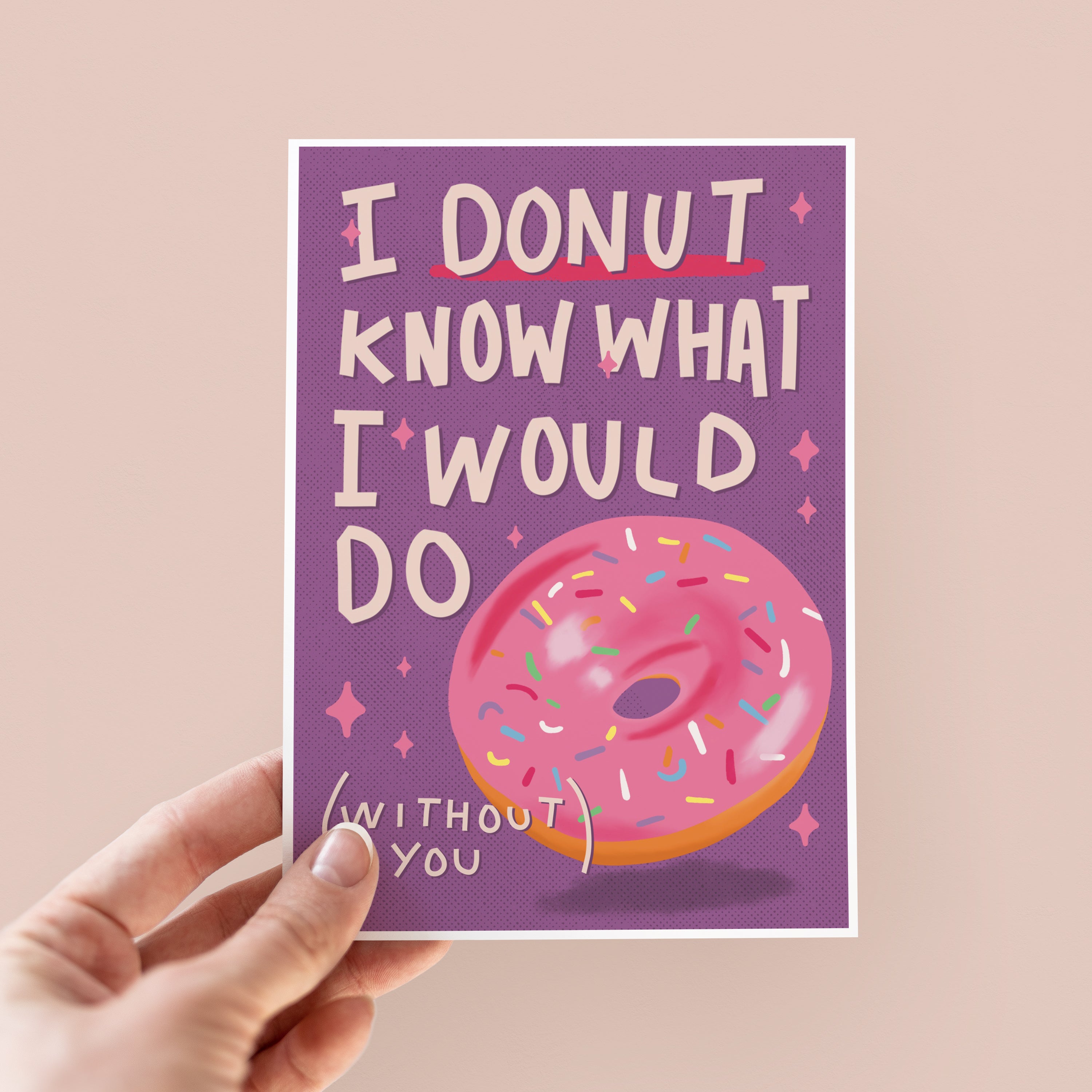 Donut Pun Thank You Card