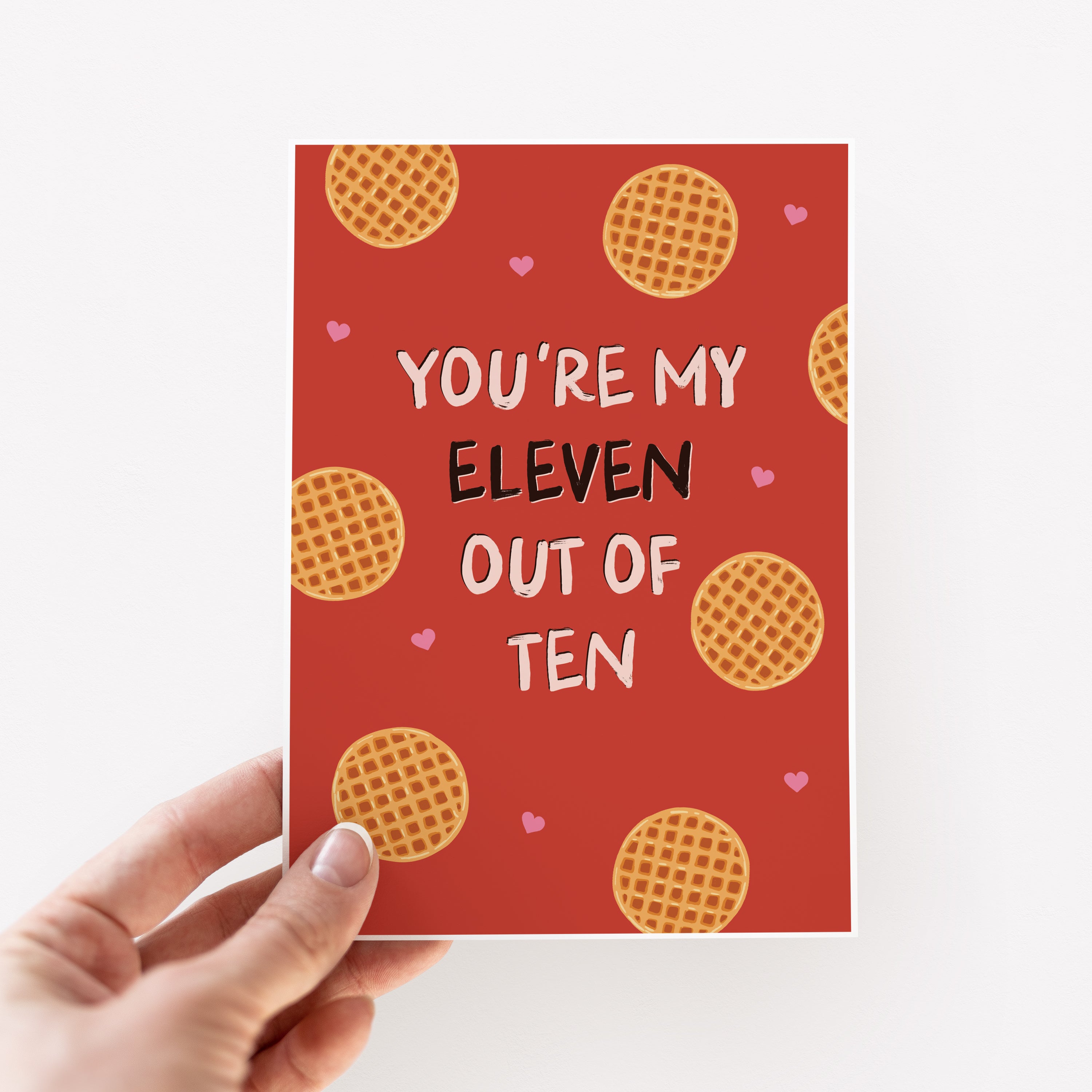 Eleven Out Of Ten Stranger Things Valentine's Day Card