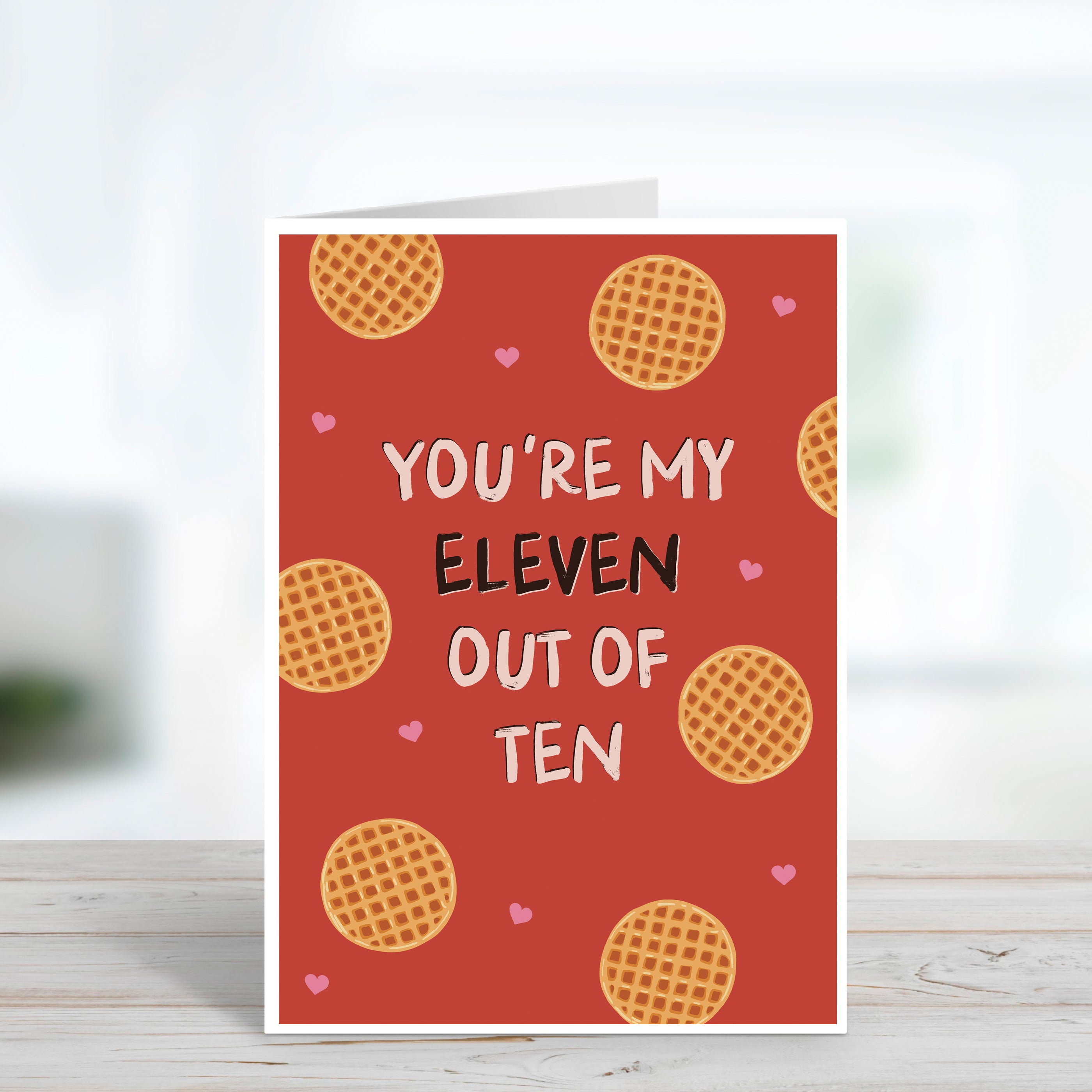 Eleven Out Of Ten Stranger Things Valentine's Day Card