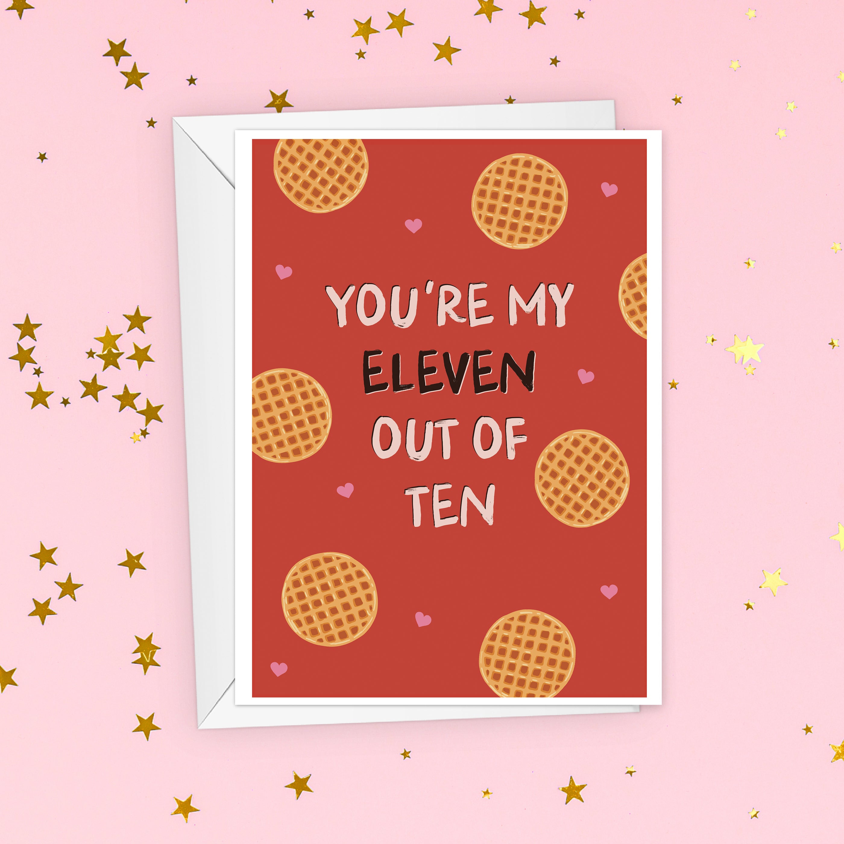 Eleven Out Of Ten Stranger Things Valentine's Day Card