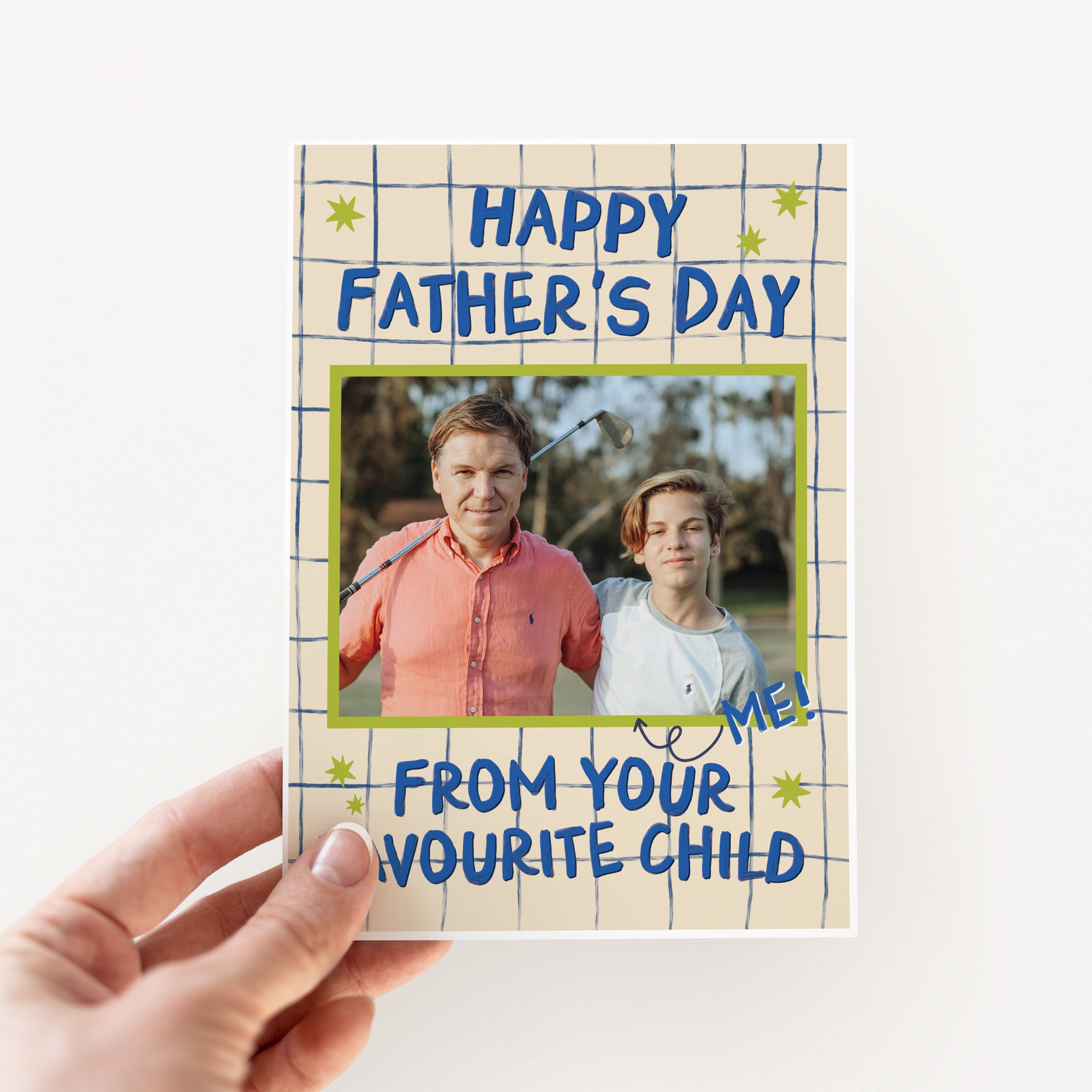 Funny Favourite Child Photo Upload Father's Day Card