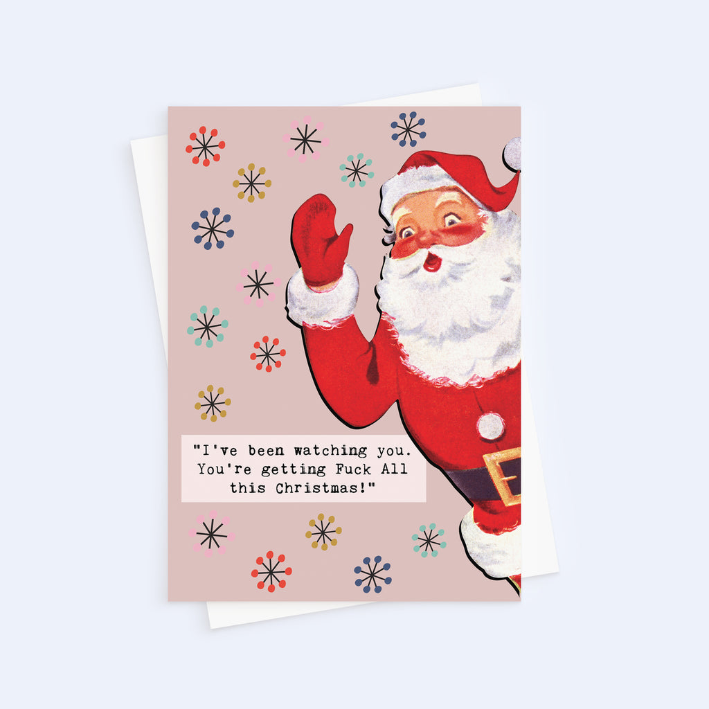 Retro Rude Christmas Card Pack