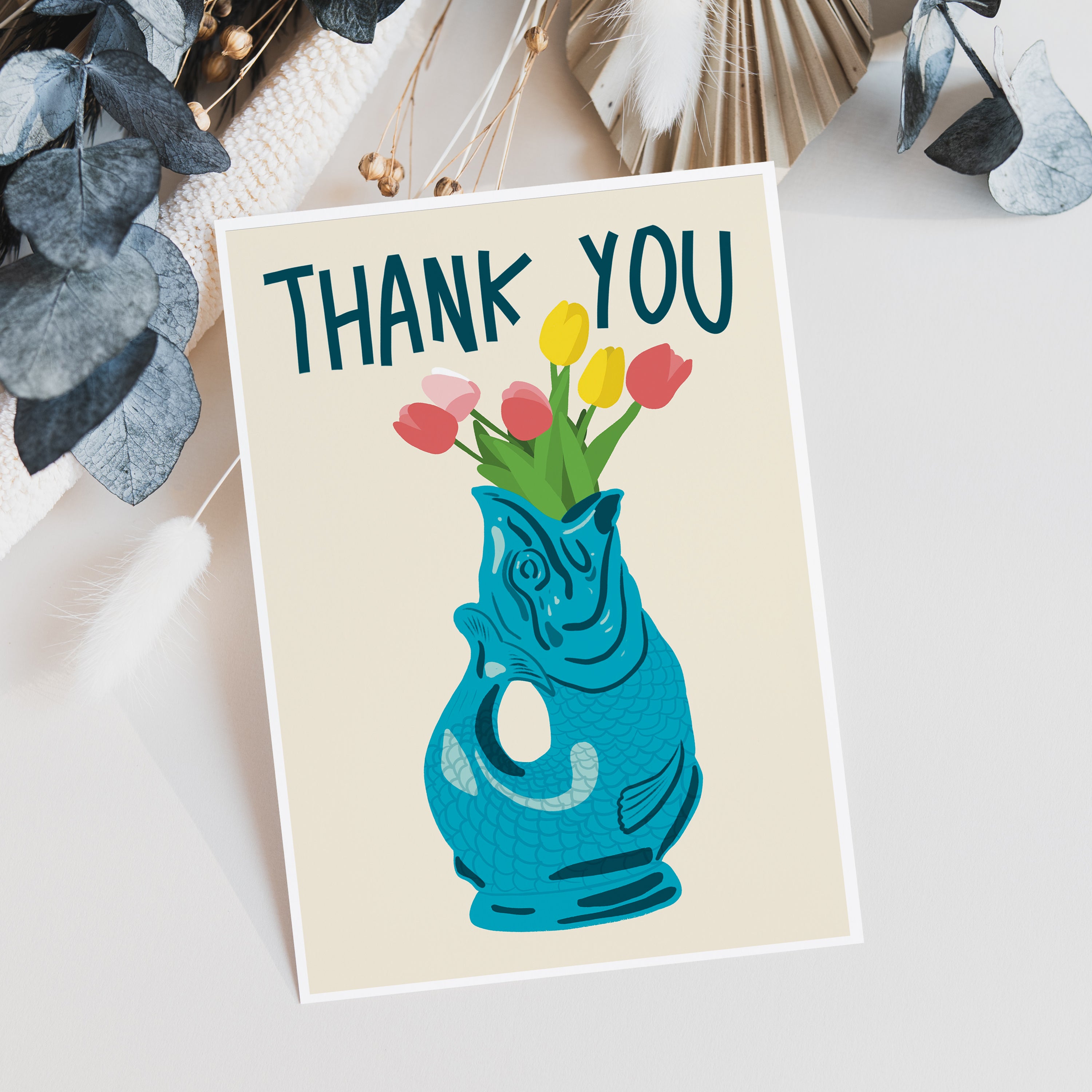 Glug Jug Thank You Card