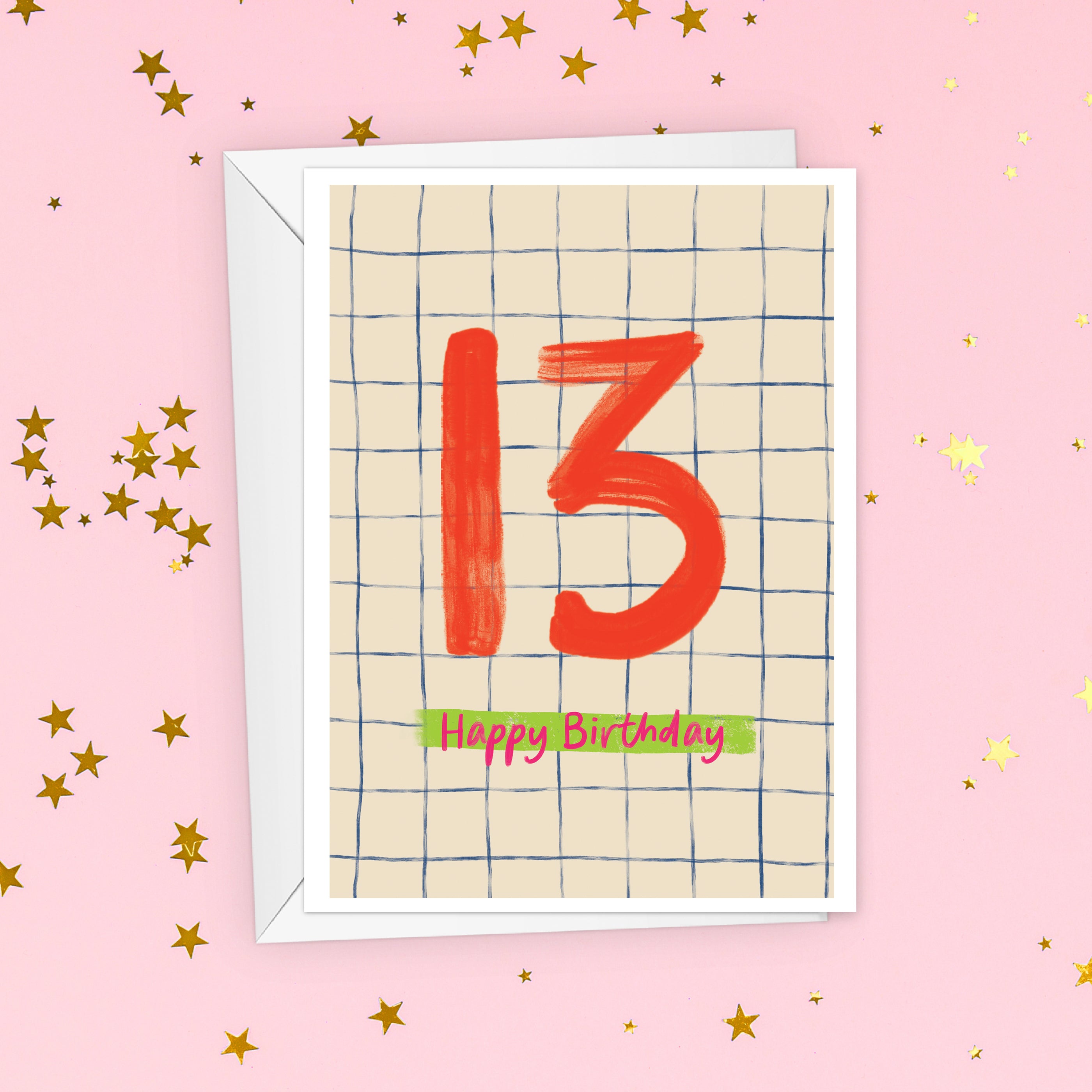 Happy 13th Birthday Card For Teen